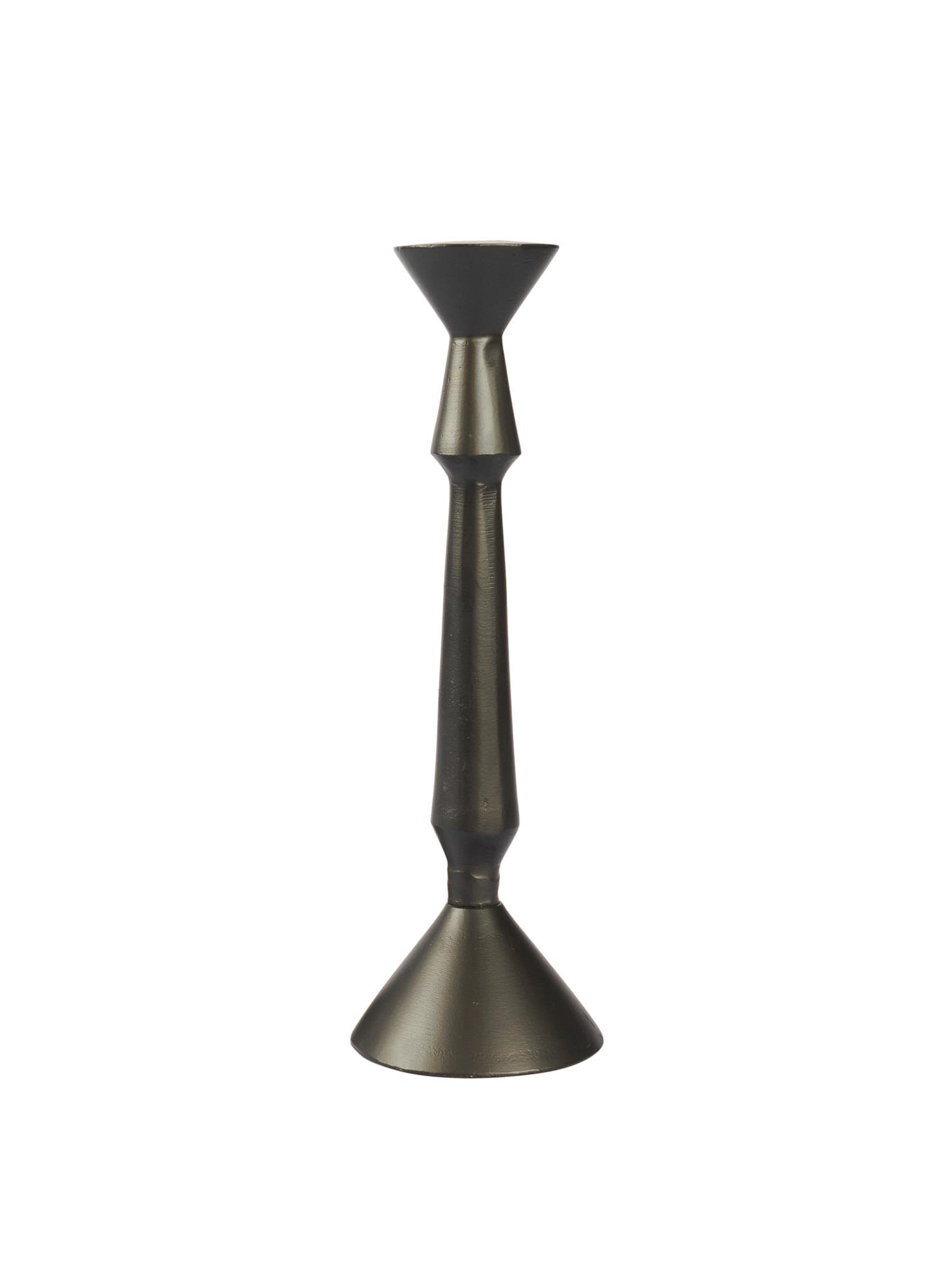 L.C. Wholsaler Kerzenständer 220605 Ø ca. 9cm in Aluminium schwarz matt 