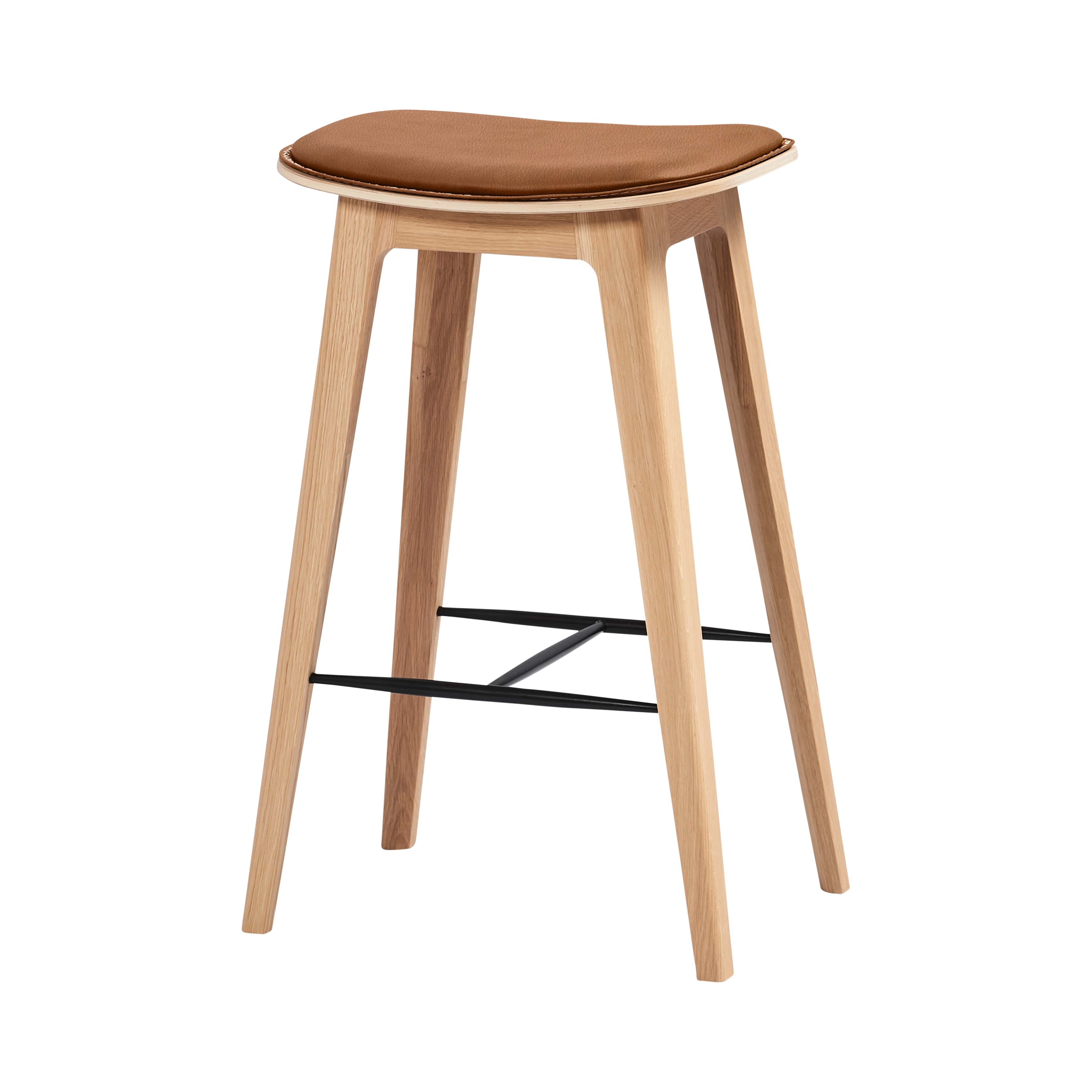 SACKit Barhocker NORDIC BAR in Eiche/Leder Terra safari