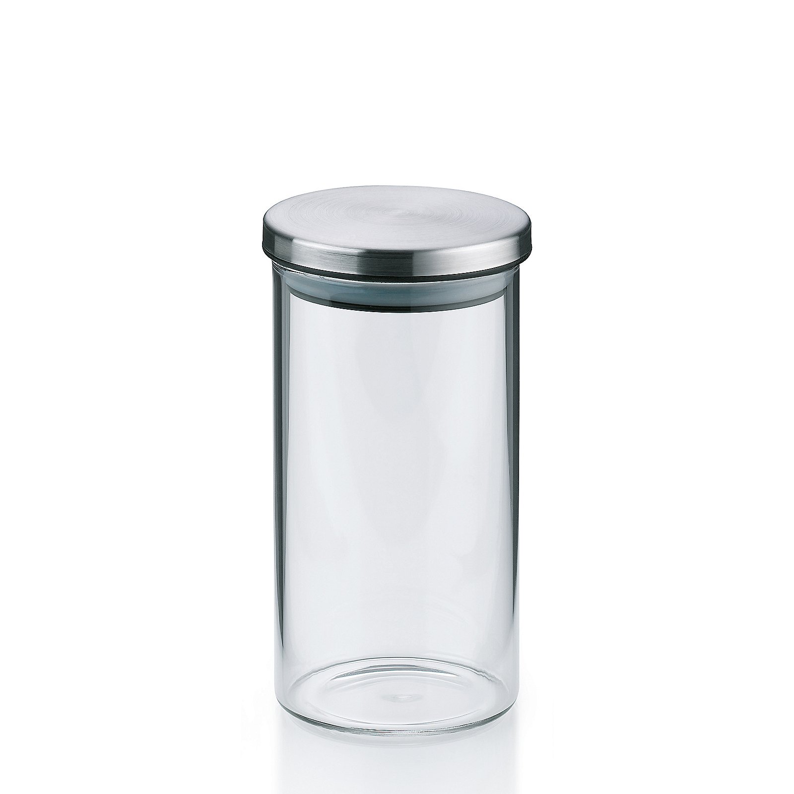 Kela Vorratsdose Baker 0,35L BAKER in Transparent, Glasbehälter, Aufbewahrungsglas, Dichtdeckel, Chrome-Ring, Transparenter Behälter