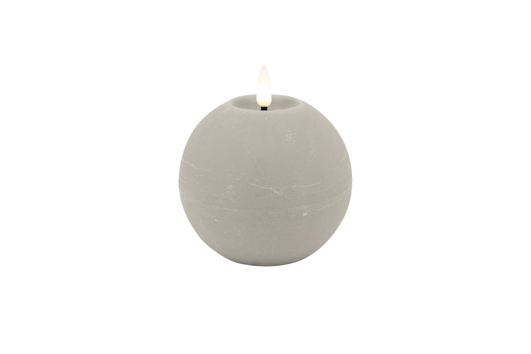 LED-Kugelkerze BASIC in Beige L.C. Wholesaler LED-Kugelkerze BASIC ca. Ø 10, H 8,5cm in sand rustic, 10x8.5cm