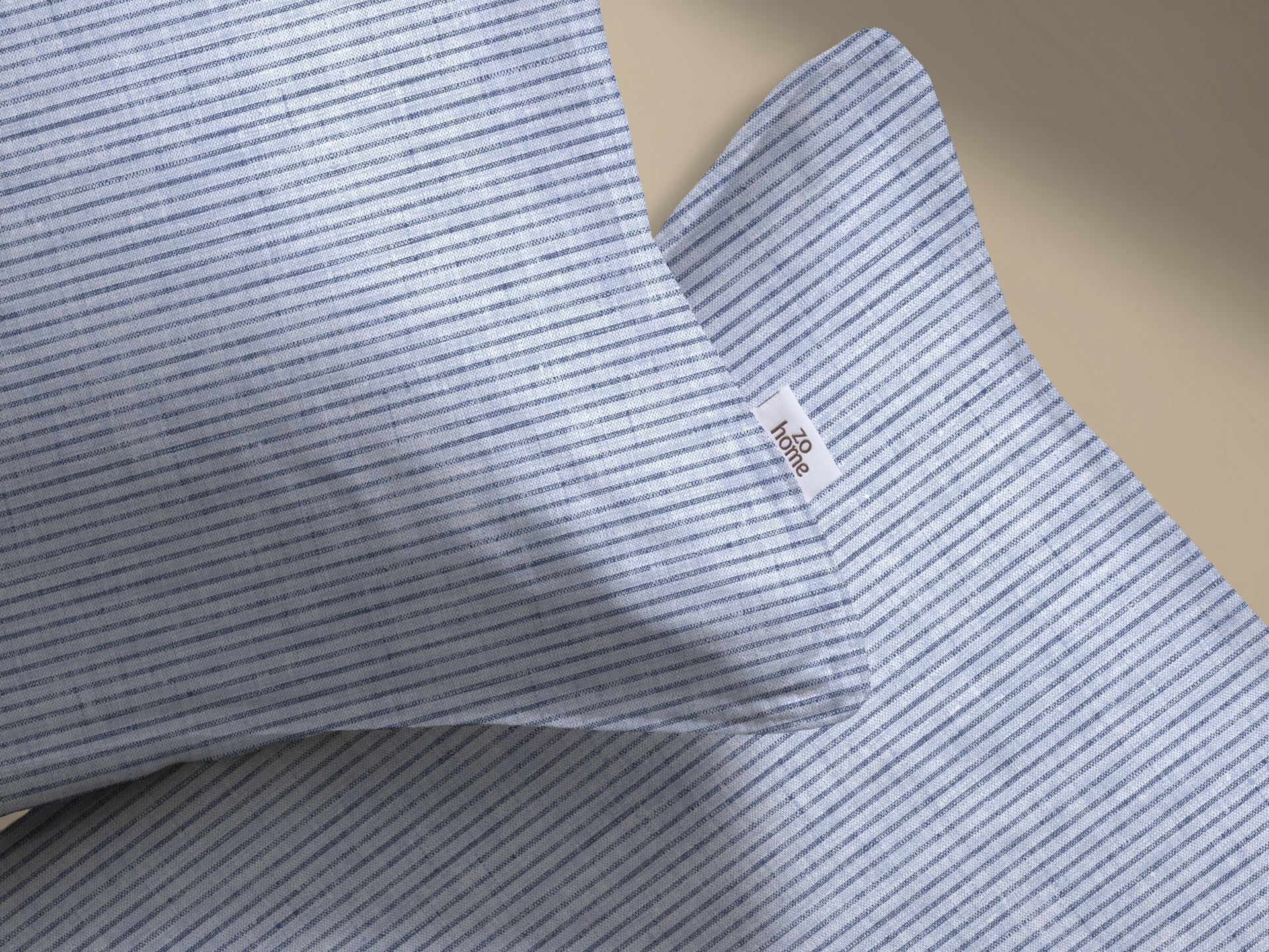 Heckettlane Bettwäsche ca. 135x200cm in Farbe Denim, Kissen, Dekoration für Zuhause, Leinen