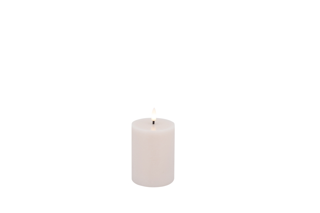 L.C. Wholesaler LED-Stumpenkerze SUMMER ca. Ø 7,5, H 10cm in Summer pink rustic