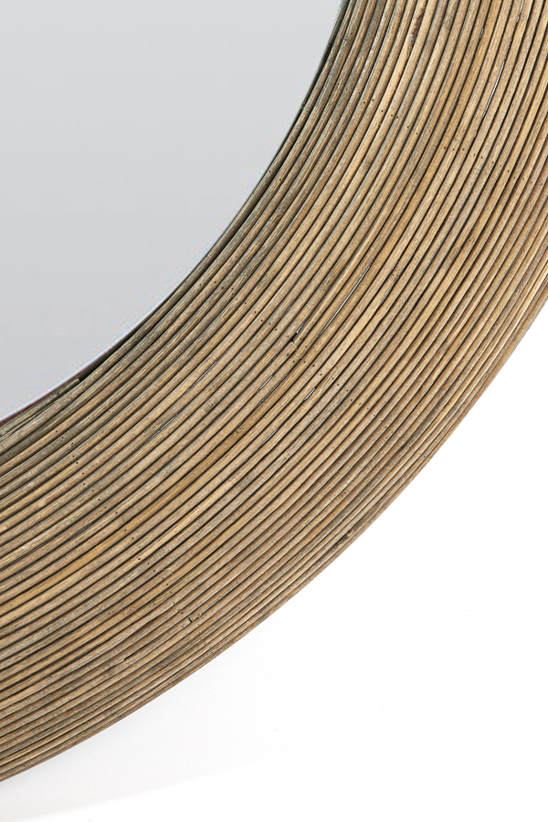 Light & Living Spiegel PIEDRE in Farbe braun, Holz, Bronze, Spule, Spirale