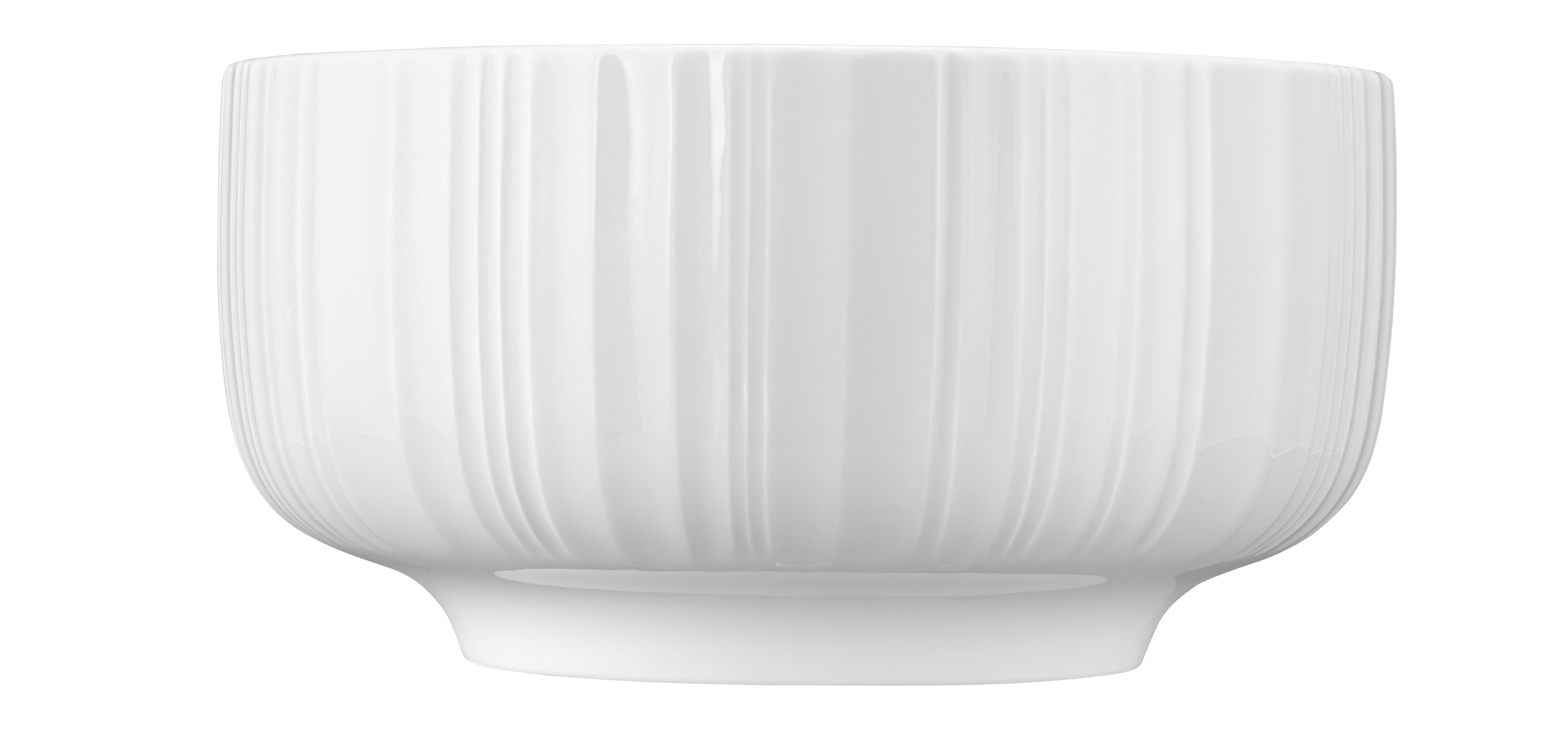 Seltmann Weiden Schüssel rund 20cm Sento Barcode 3 , pastell, porzellan, Schüssel, geriffelt, weiß
