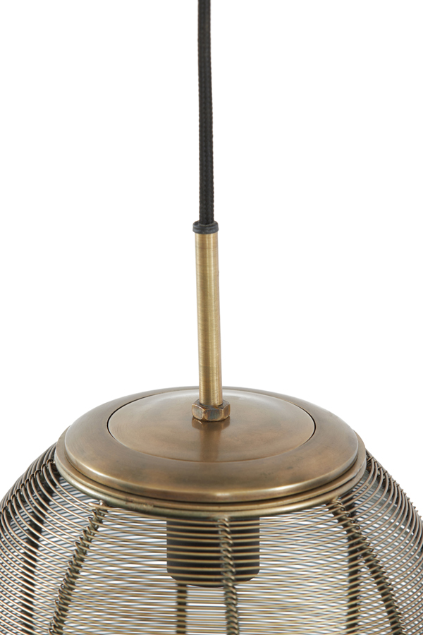 Hängeleuchte YAELLE in antik bronze / matt schwarz