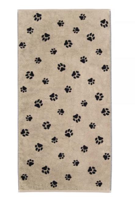 Cawö Gästetuch 30x50 cm WE LOVE DOG in 93 schwarz/natur