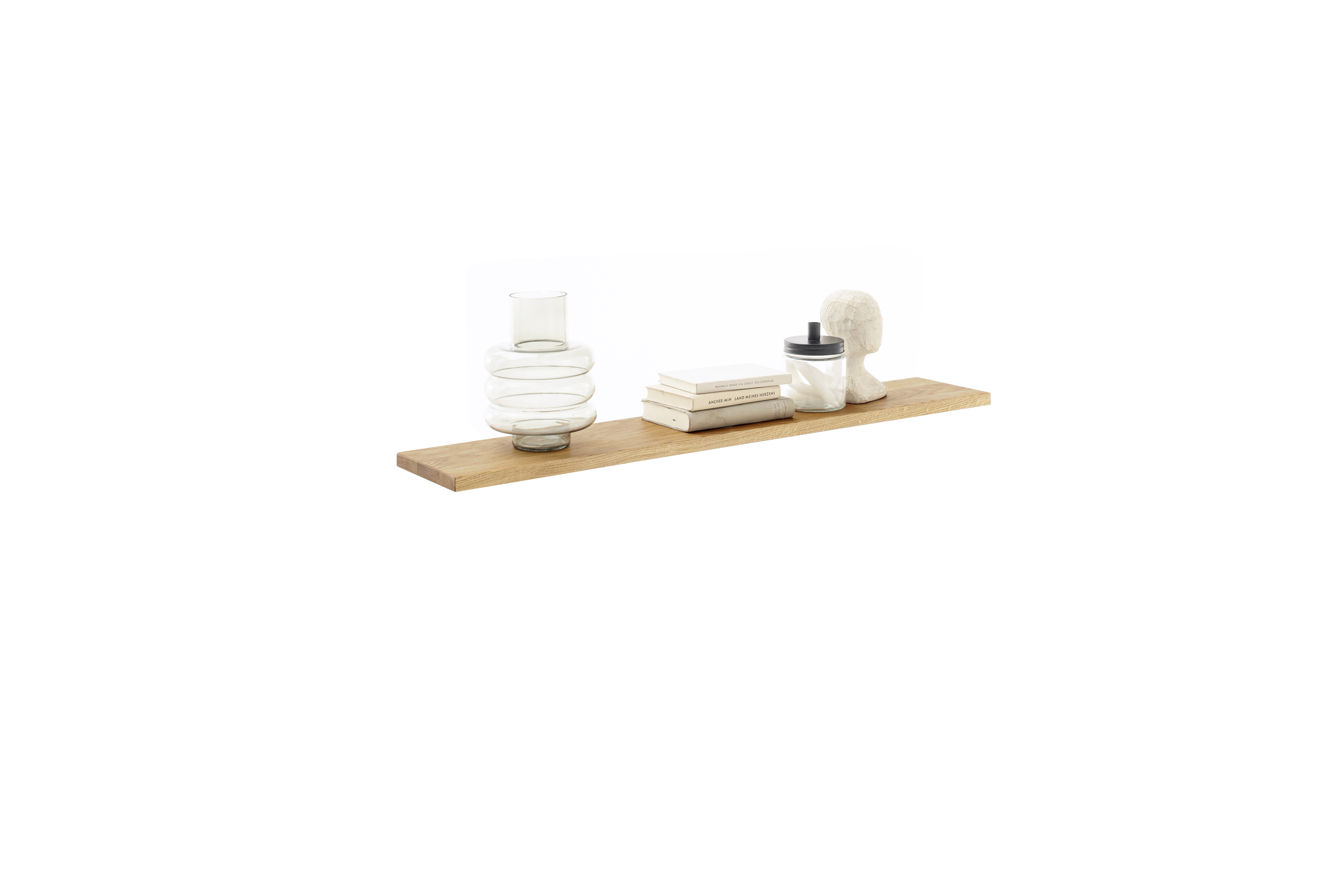 MCA Direkt Wandboard GRENO ca. B110 H3 T30 cm in Front Wildeiche massiv geölt