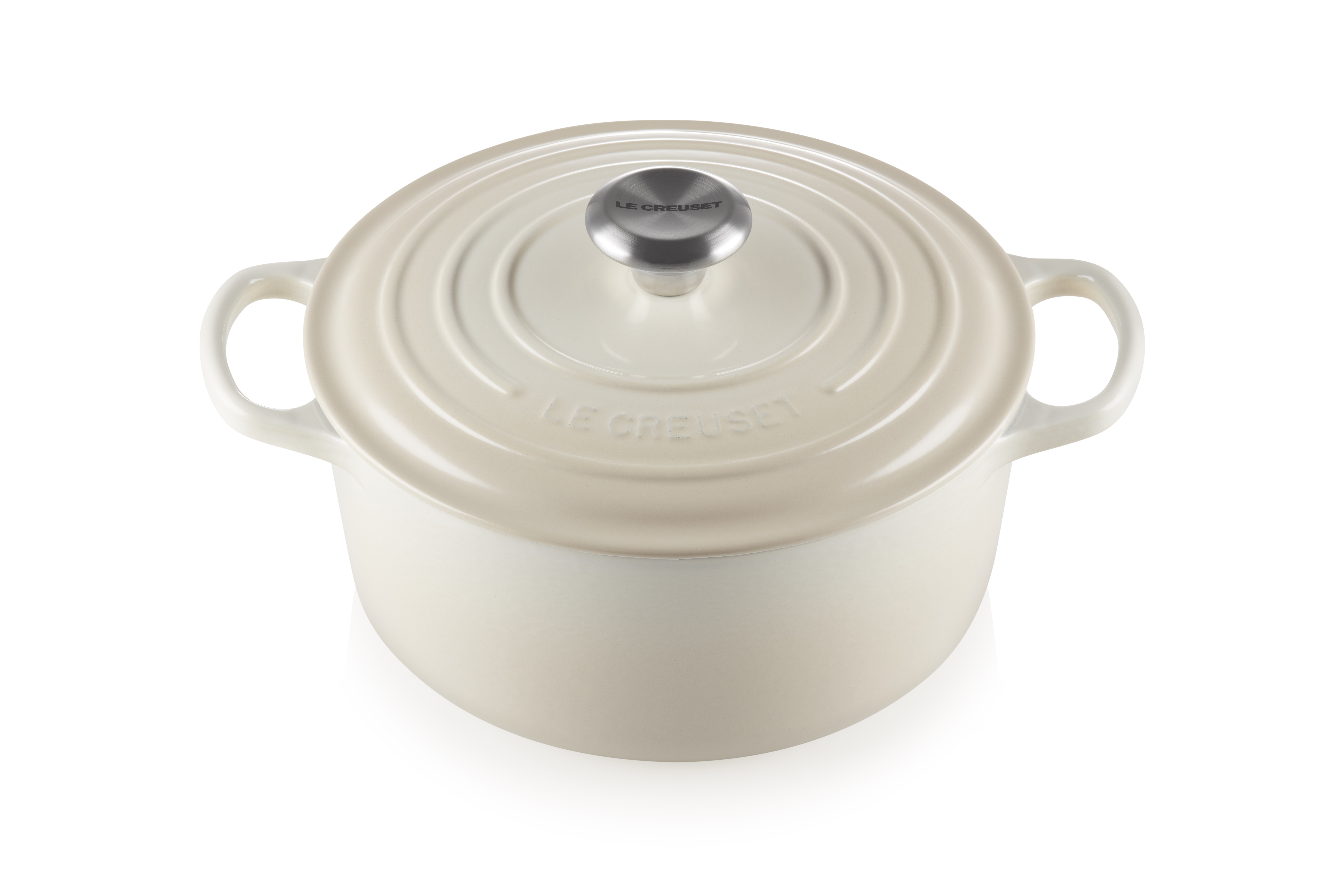 Le Creuset Bräter Ø ca. 24cm Meringue Rund