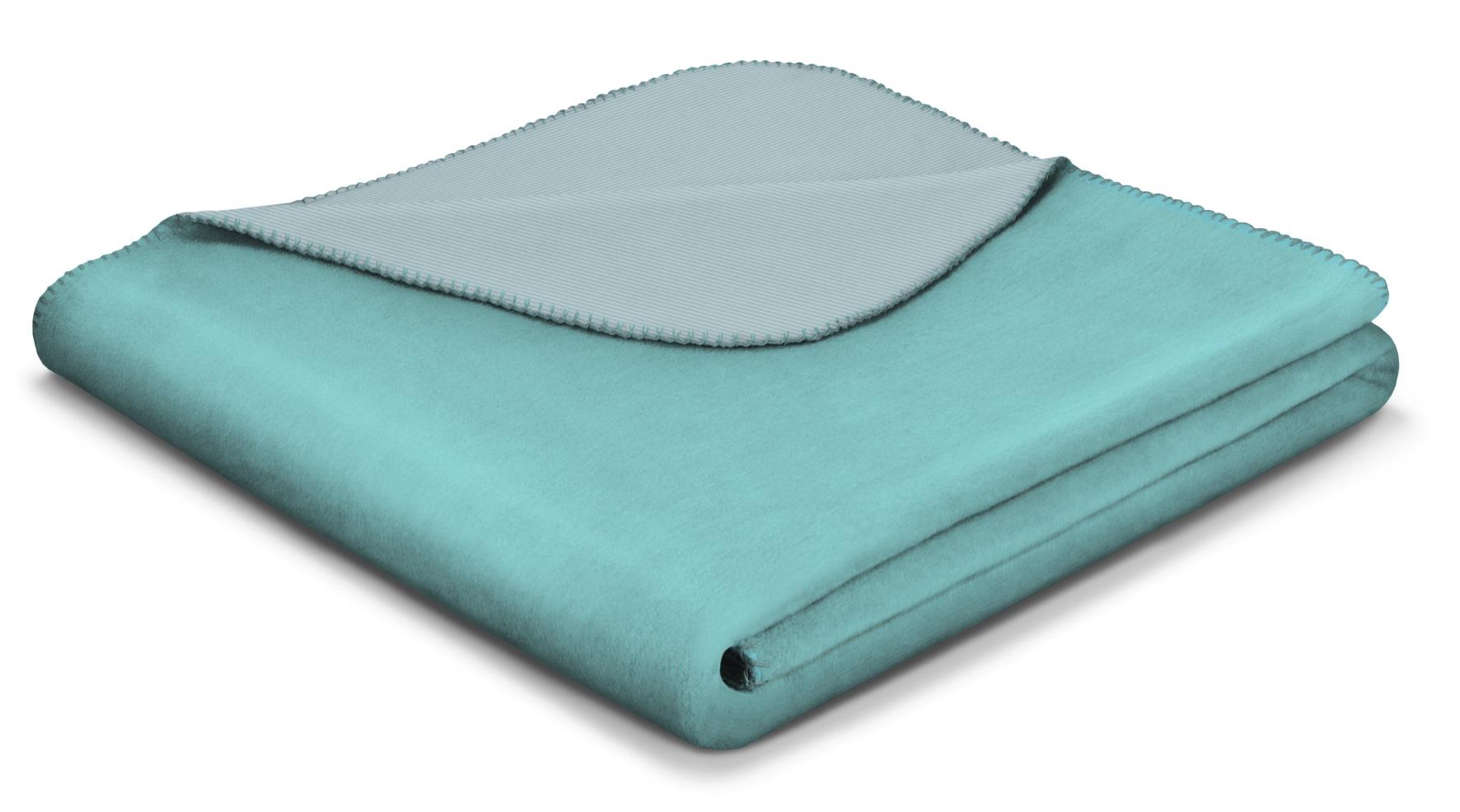 Biederlack Plaid 150x200 cm in südsee-heaven, Bettdecke, Wolldecke, Teal, Flauschdecke, Decke