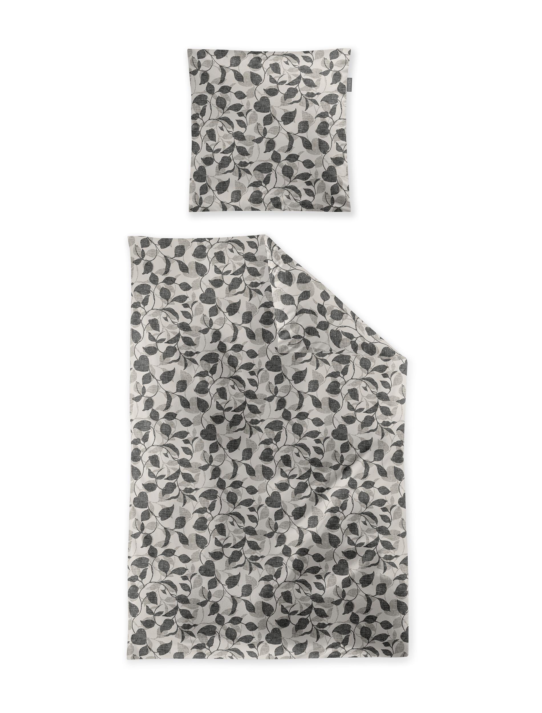 Irisette Edel-Feinbiber Bettwäsche KOALA-HK ca. 155x220cm in Farbe grau