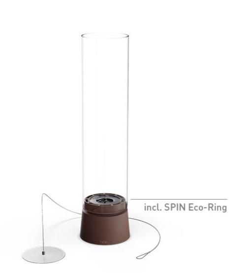 Tischfeuer SPIN air 900 in Emaille rostbraun H40,5cm Tischfeuer SPIN air 900 in Emaille rostbraun H40,5cm, Küchengerät, Mixer, elektrisch, Glasbehälter, braune Basis