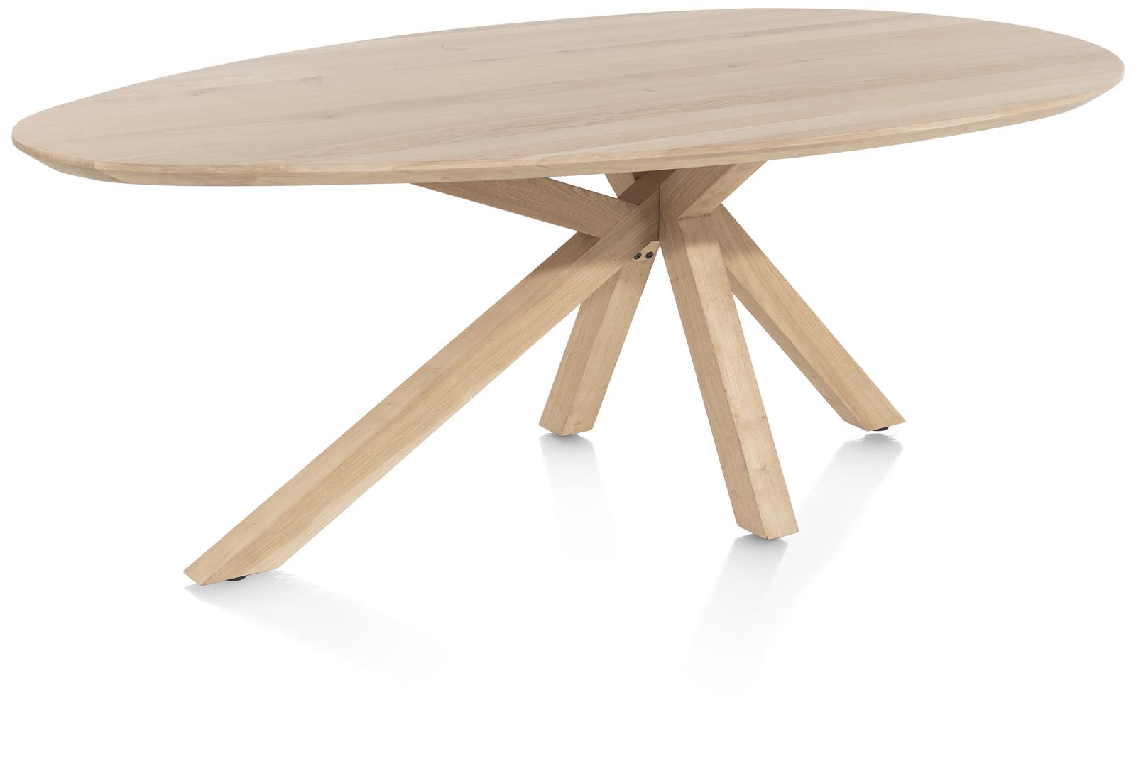 XOOON Esstisch COSENZA ca. B120 H77 T210 cm in Eiche massiv