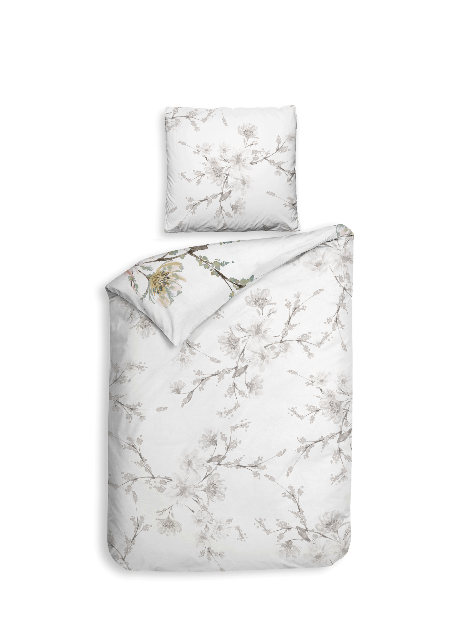Heckettlane Bettwäsche ca. 155x220cm in Farbe White