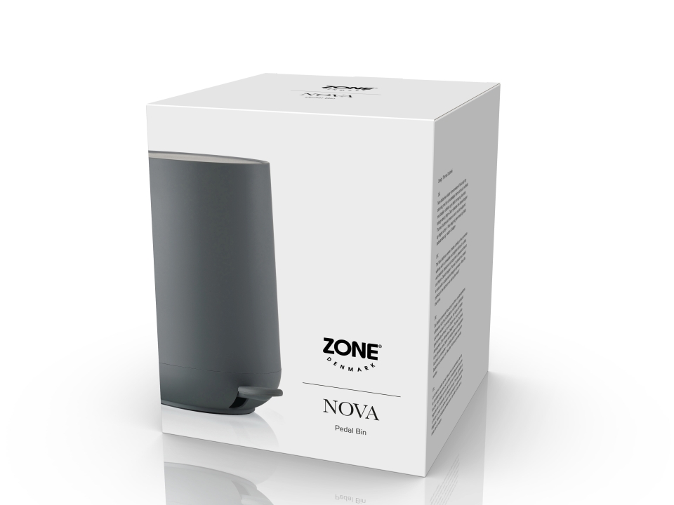 Zone Denmark Pedaleimer 3 Liter in Farbe grey