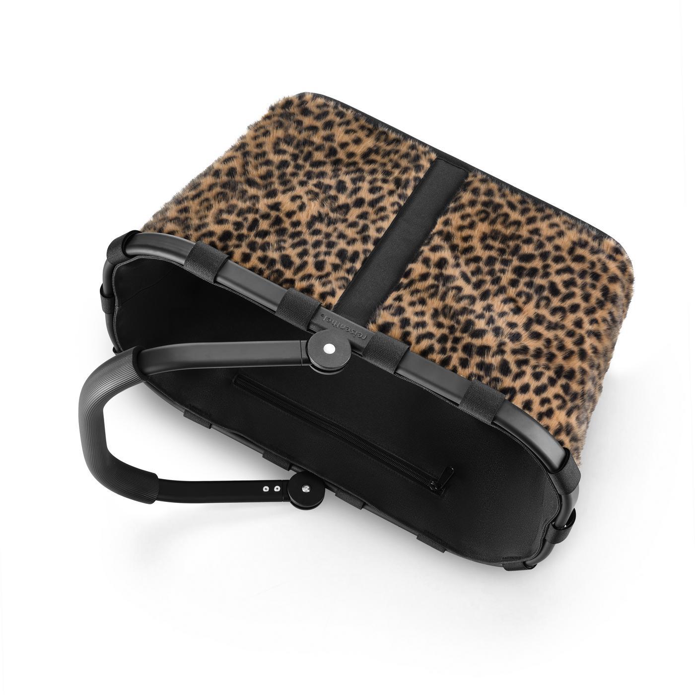 Reisenthel CARRYBAG in Farbe leo fake fur, Leoparden-Muster, Laptoptasche, Felloptik, Schulterriemen, Reisetasche