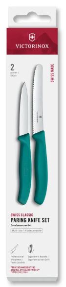 Victorinox Swiss Classic Küchenmesser Set 2tlg. Grün Silber - Bild 3