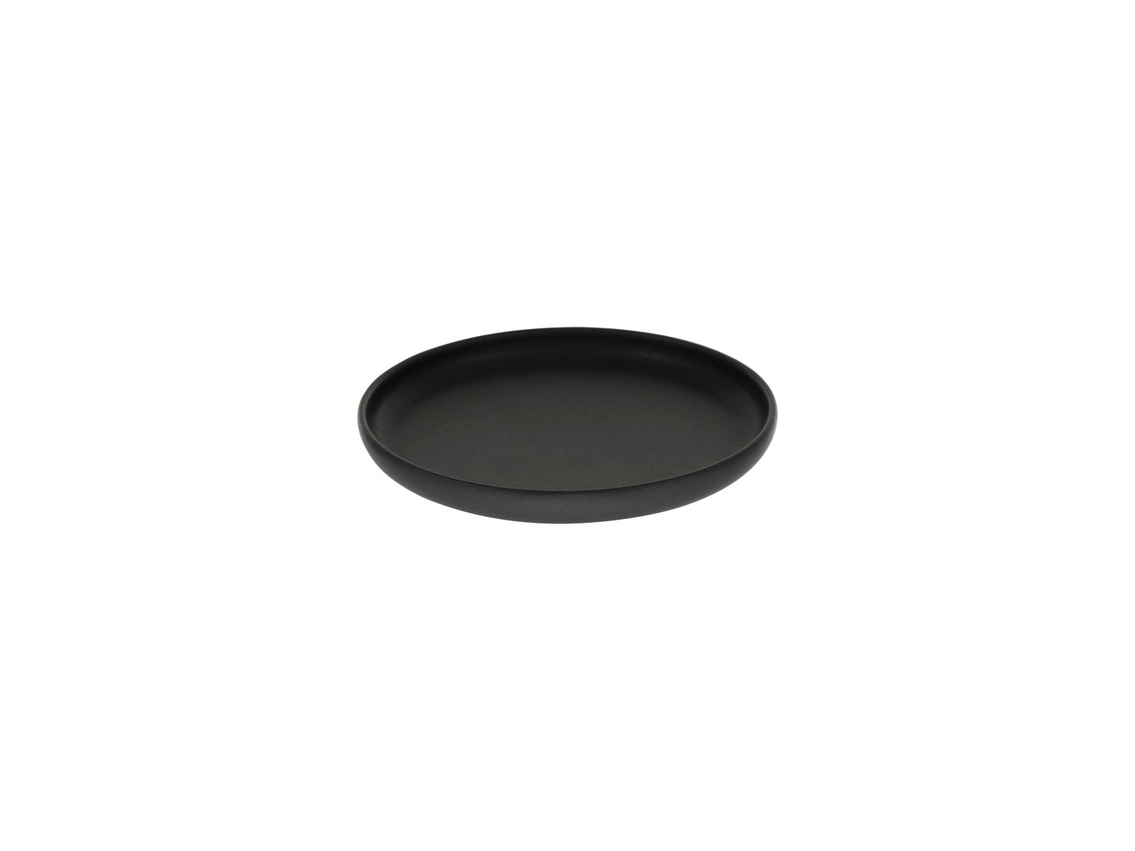 CreaTable Brotteller Uno in Farbe Schwarz matt