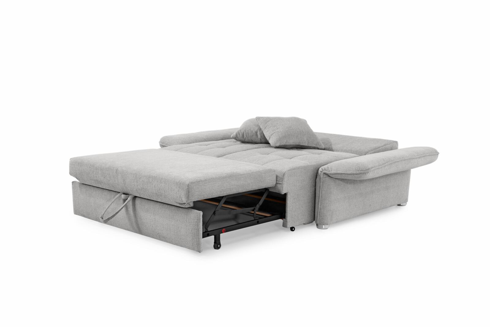 JOB 140 LEON in Chenille 44329 hellgrau, Moebel, Couch