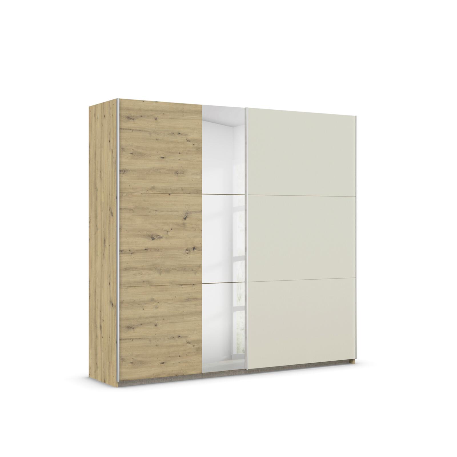 Rauch Möbelwerke Schwebetürenschrank MONZA ca. B218 H210 T59 cm in Front Dekor-Druck Eiche Rauch Möbelwerke Schwebetürenschrank MONZA ca. B218 H210 T59 cm in Front Dekor-Druck Eiche