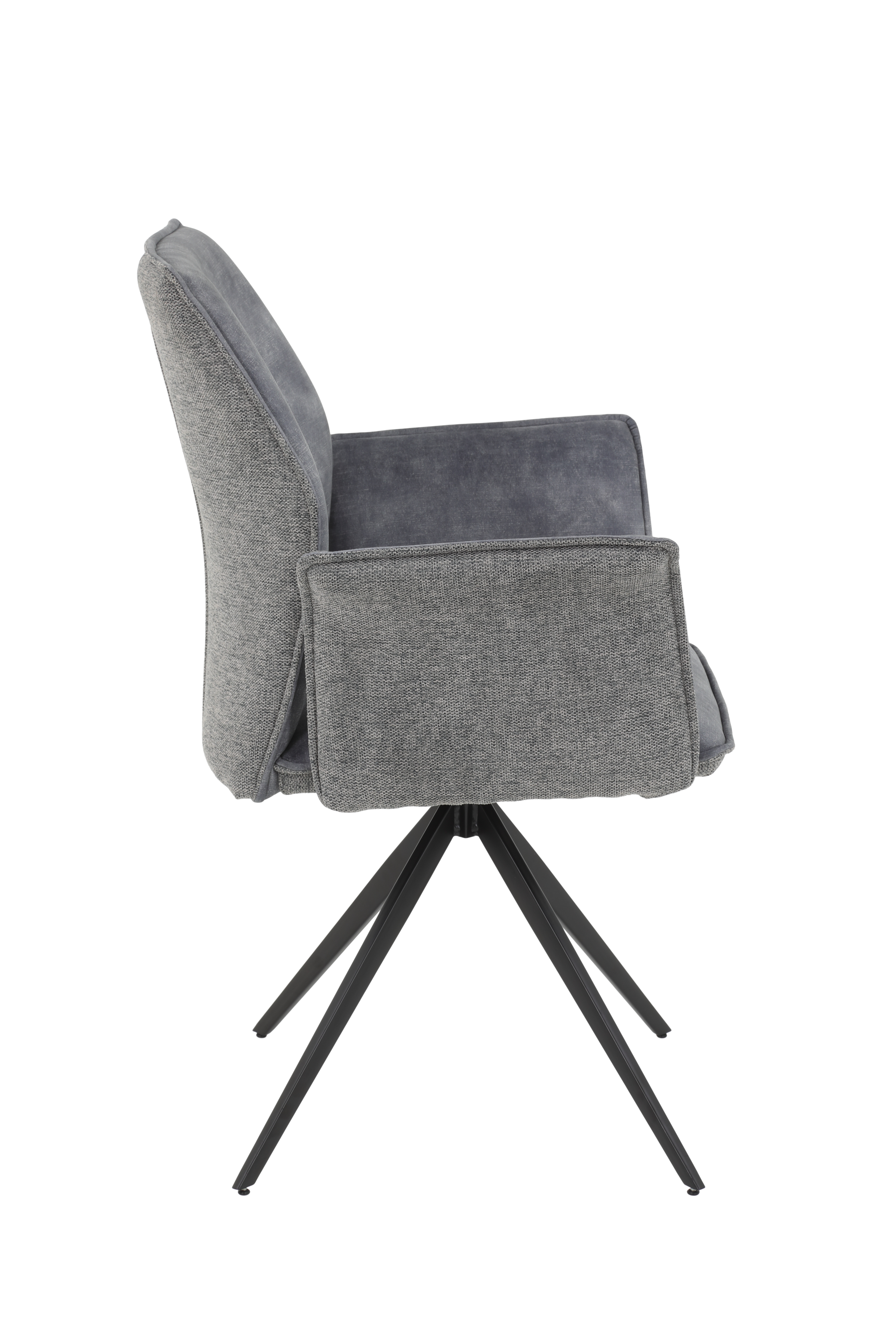 Stuhl Susanne in Stoff Vintage grau
