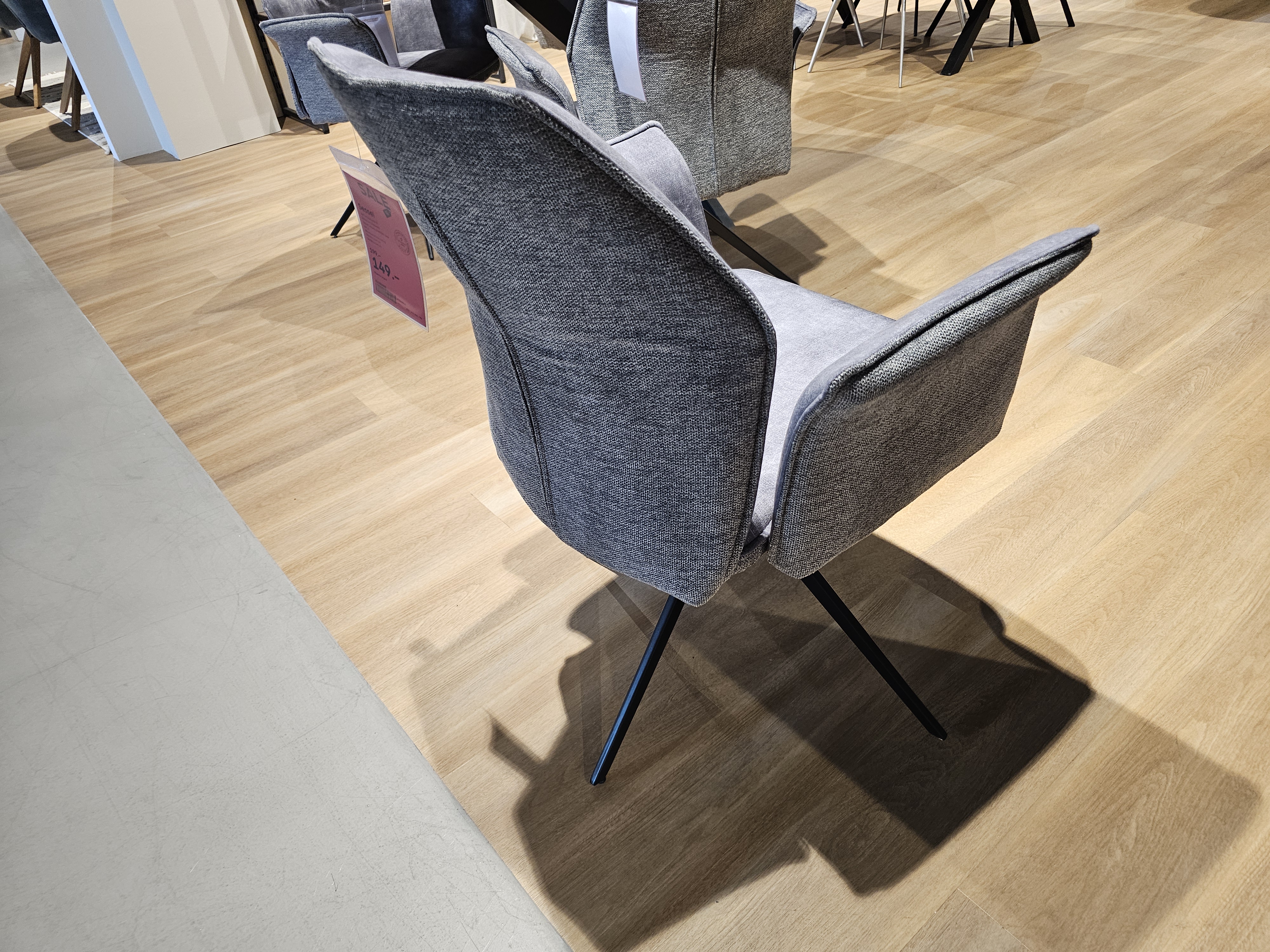 Hela Sessel Susanne Stoff Grau, Sessel, Stuhl, Grau, Stoffbezug, Bequeme Sitzgelegenheit