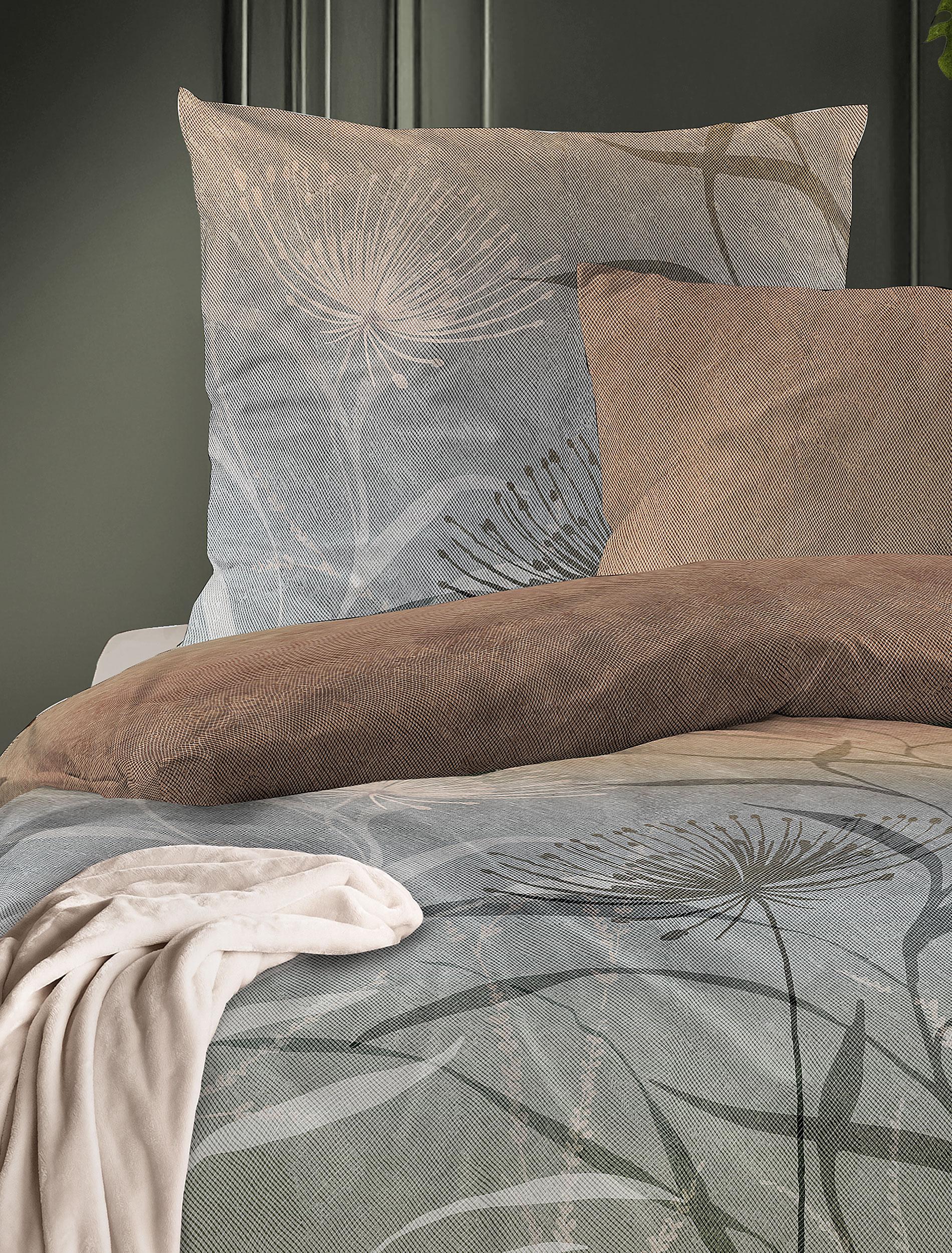 Irisette Mako-Satin Bettwäsche WAVE ca. 135x200cm in Farbe multi, Kissen, Dekoration für Zuhause, Mobiliar, Bett