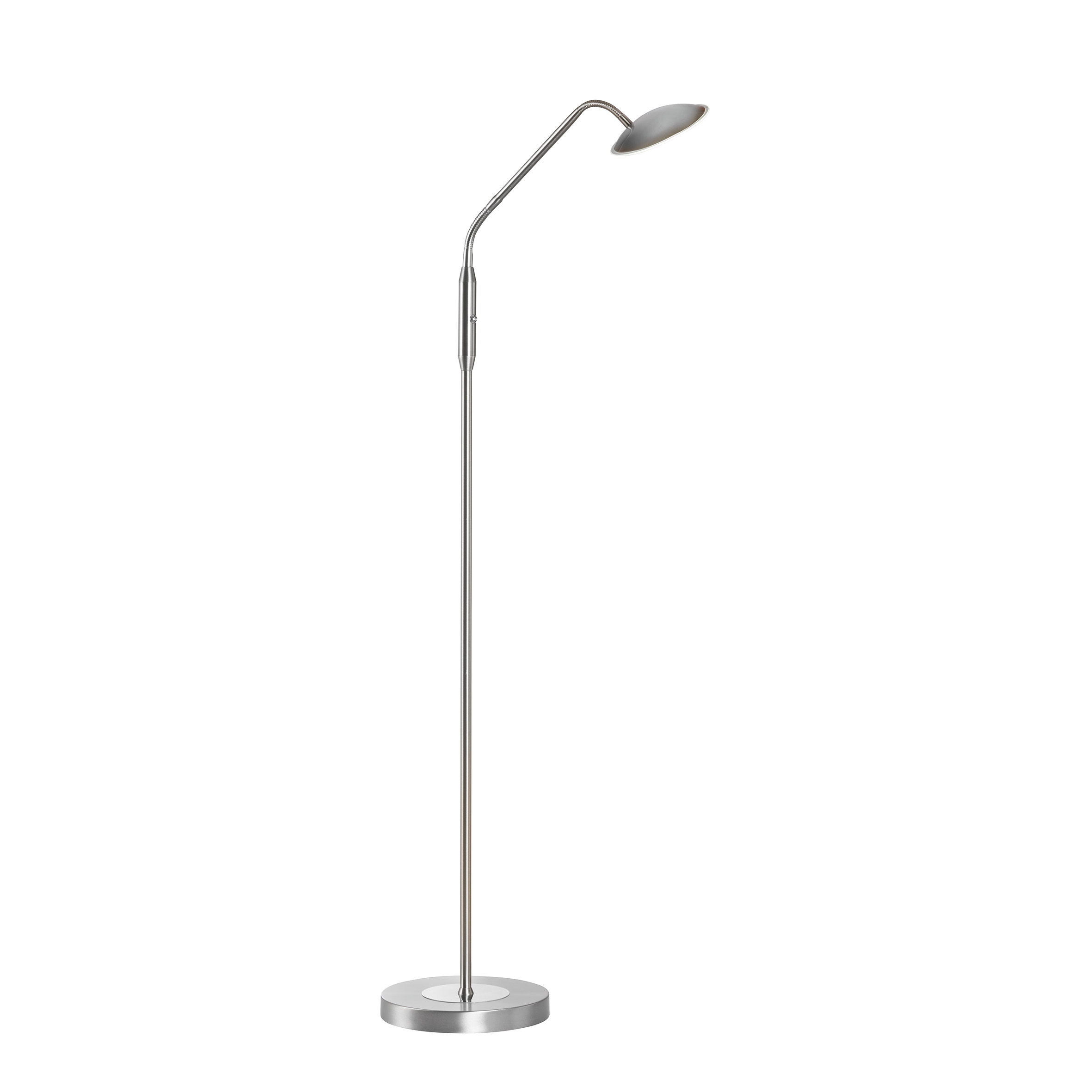 Fischer & Honsel LED-Stehleuchte TALLRI 1-flammig in Farbe Nickel matt/Glas teilsatiniert Fischer & Honsel LED-Stehleuchte TALLRI in Nickel matt/Glas teilsatiniert