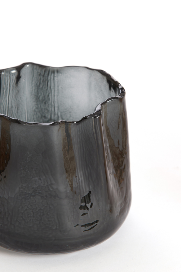 Teelicht MURADA in Glas grau