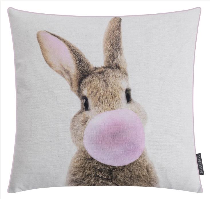 Magma Heimtex Kissenhülle HASI ca. 45x45cm in Farbe Bubble Gum, Kissen, Dekoration für Zuhause