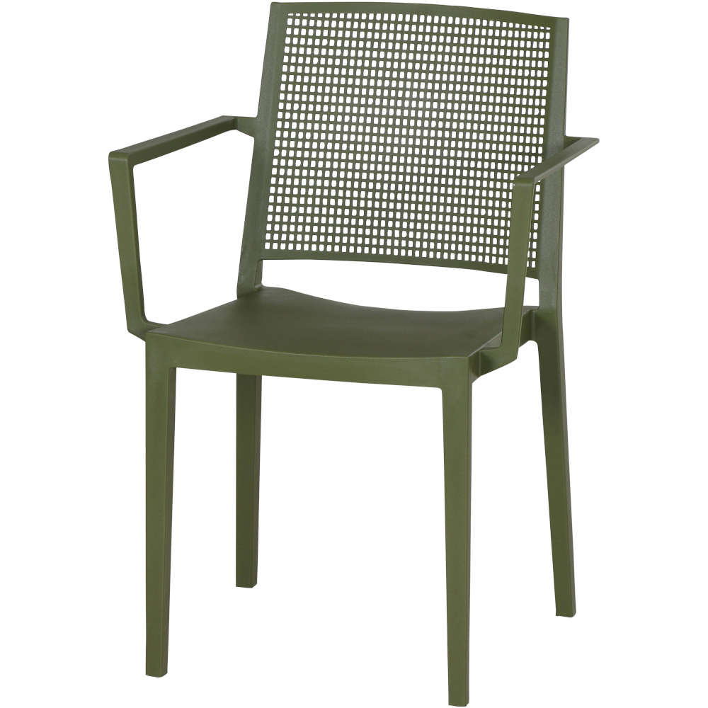 Gautzsch Stapelsessel SQUARE in Kunststoff olive
