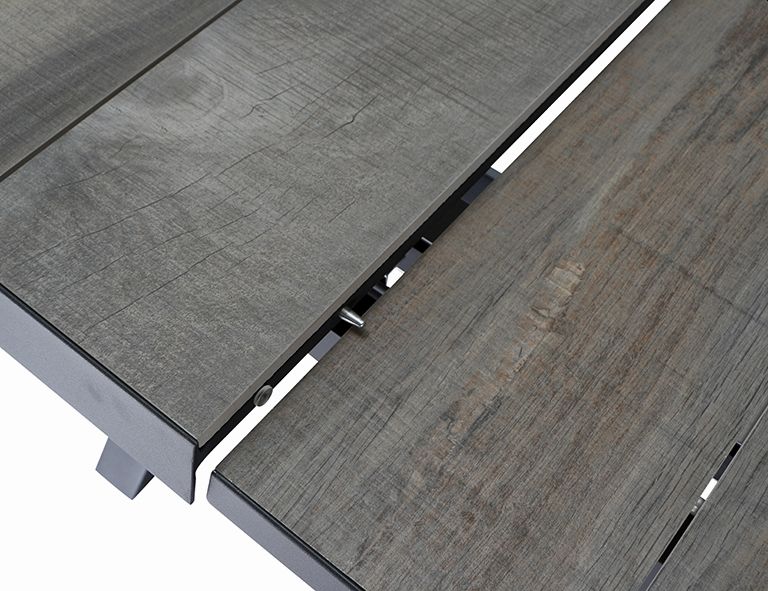 Ausziehtisch SINCRO ca. 100x200(260)cm in washed grey/matt anthrazit Ausziehtisch SINCRO ca. 100x200(260)cm in washed grey/matt anthrazit, Holz, Kaffeetisch, Tabelle, Sperrholz, Innenarchitektur