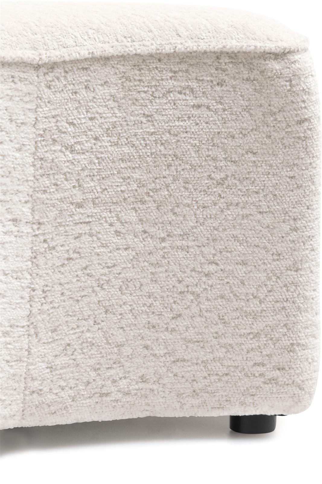 Coco Maison Hocker COCO MAISON ca. B71 H44 T59 cm in Stoff Lecce creme