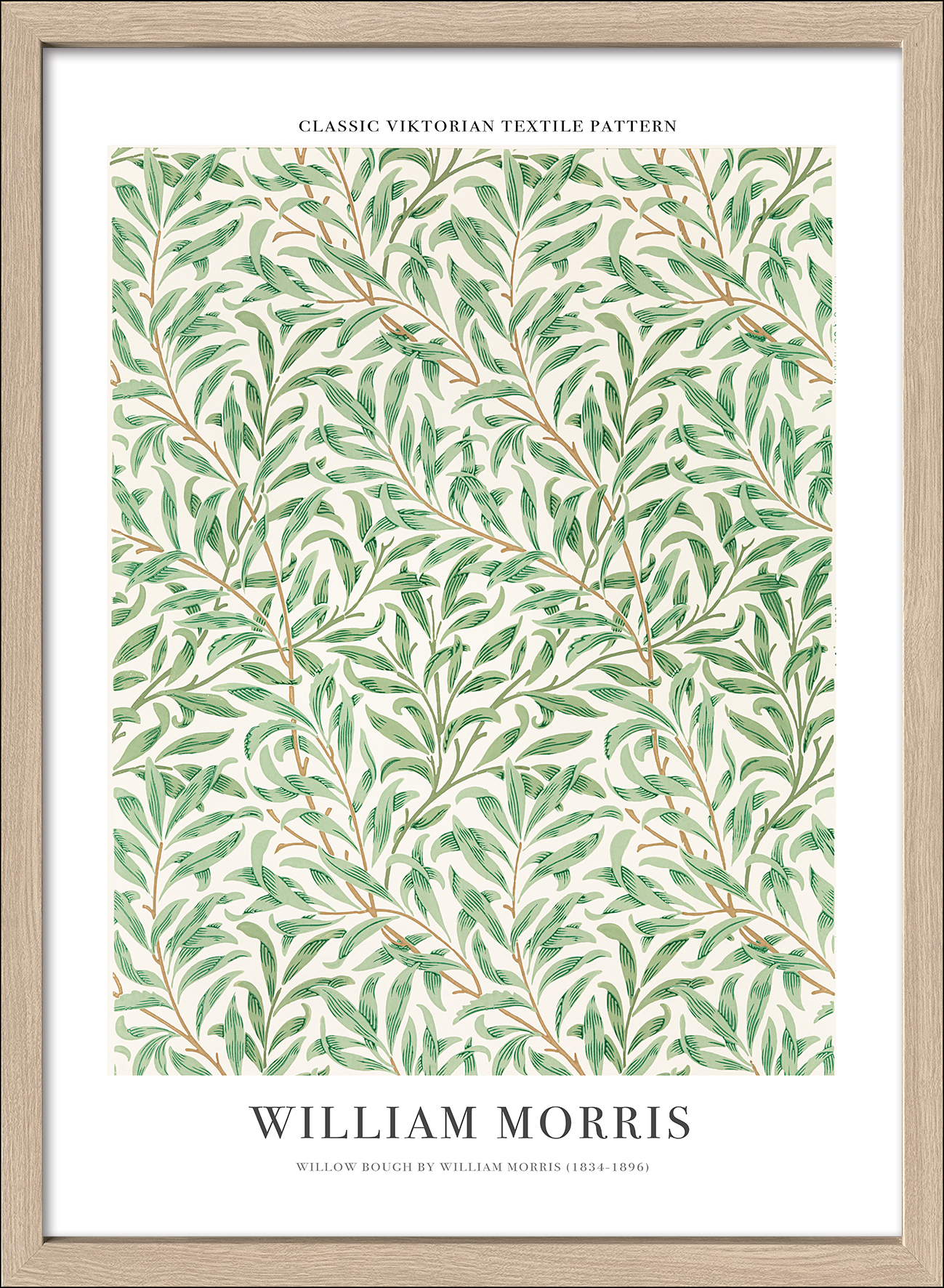 PRO ART Framed-Art Scandic Living 75x55cm Morris Willow Bough PRO ART Framed-Art Scandic Living 75x55cm Morris Willow Bough