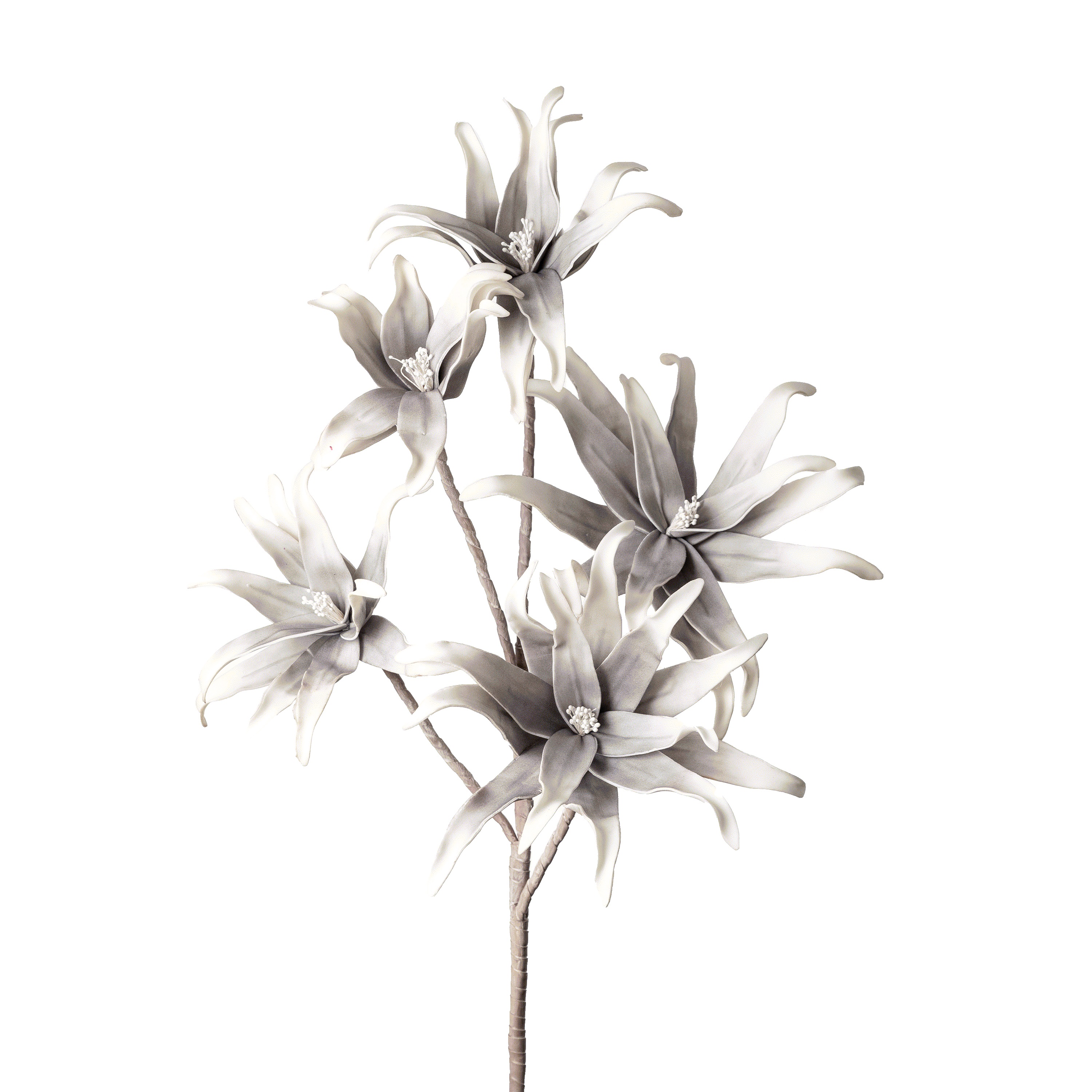 Flower Manufaktur Softflower Exotica ca. 110cm in Farbe Grau