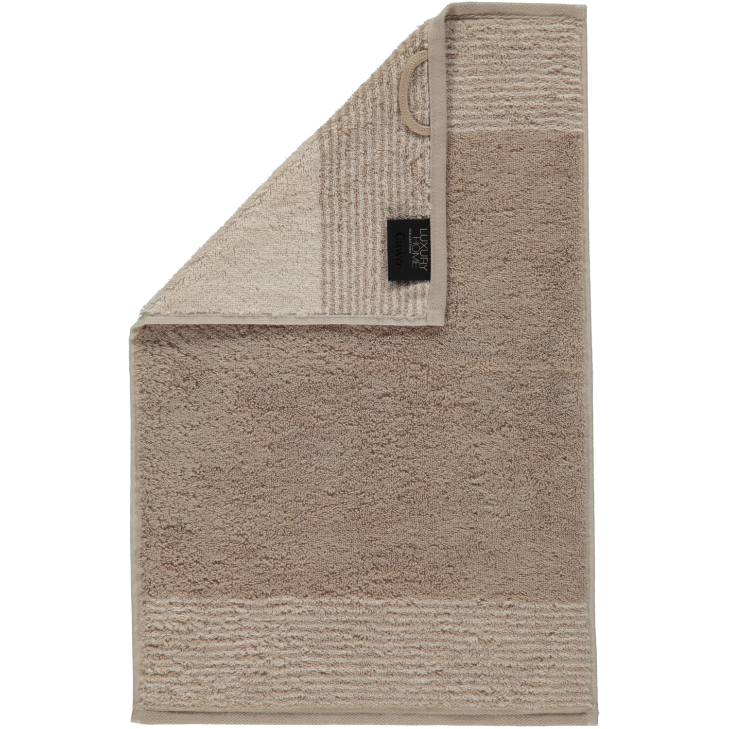 Cawö Gästetuch TWO-TONE 30x50cm in Farbe sand