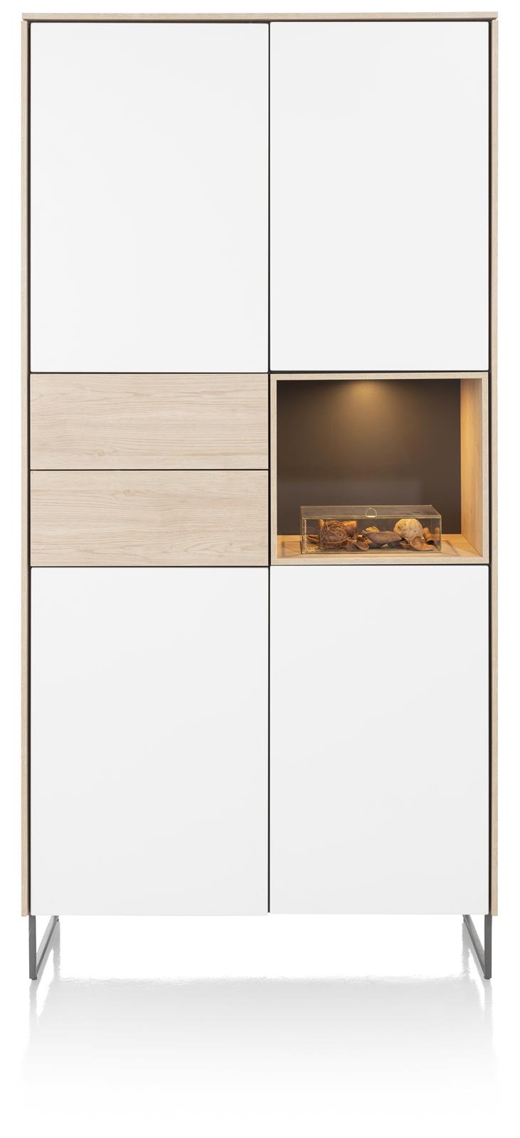 XOOON Schrank LINDFIELD ca. B100 H205 T42 cm in Laminato/HDF weiß