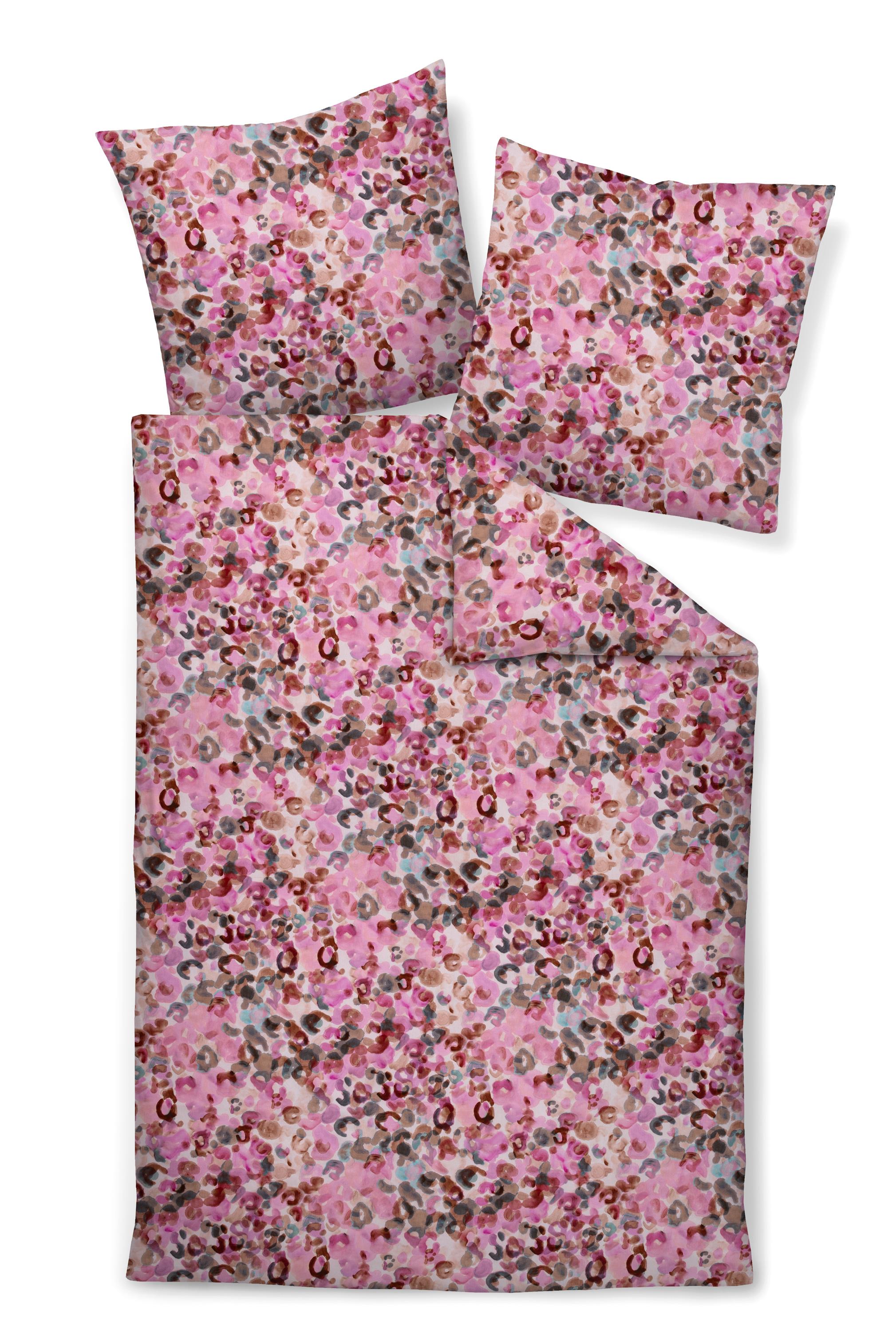 Janine Design Bettwäsche-Set 135x200 + 40x80cm MODERN ART in Farbe Rosanaturell, Kissen, Dekoration für Zuhause