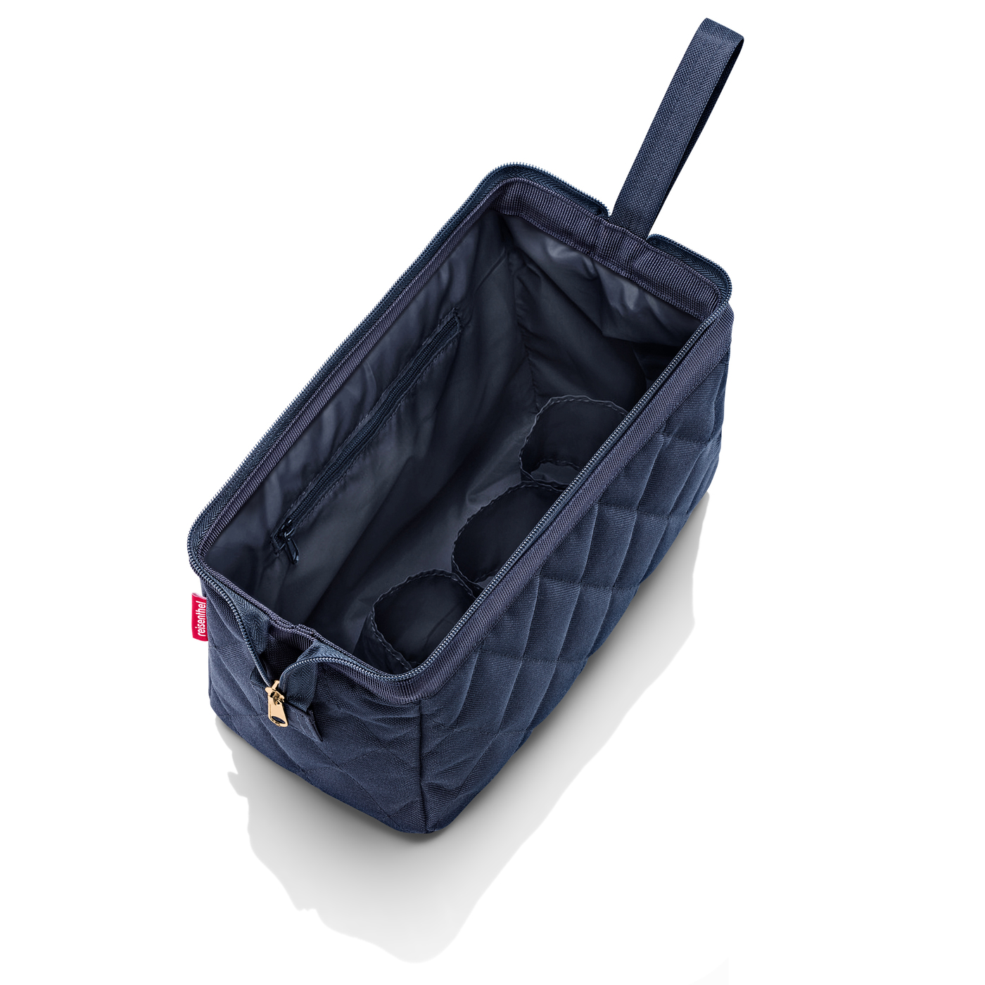 Reisenthel Travelcosmetic in Farbe rhombus midnight gold