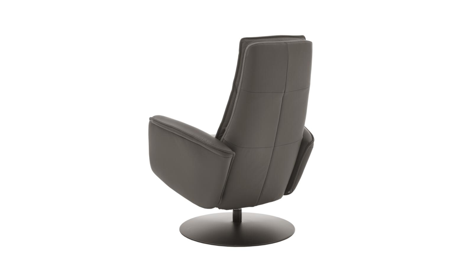 Hukla Relaxsessel CM-HU1202 in Leder Torro grau Hukla Relaxsessel CM-HU1202 in Leder Torro grau, Stuhl, Mobiliar, Kissen, Dekoration für Zuhause