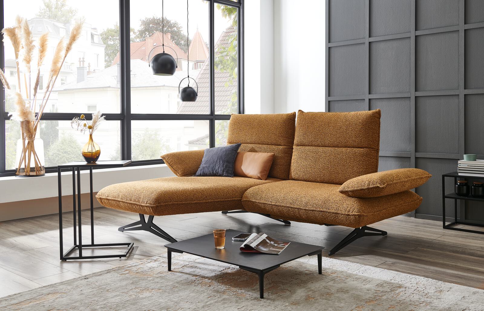 Koinor Eckkombination CAIO in Stoff Intense hellbraun Moebel, Buch, Couch, Dekoration für Zuhause, Innenarchitektur