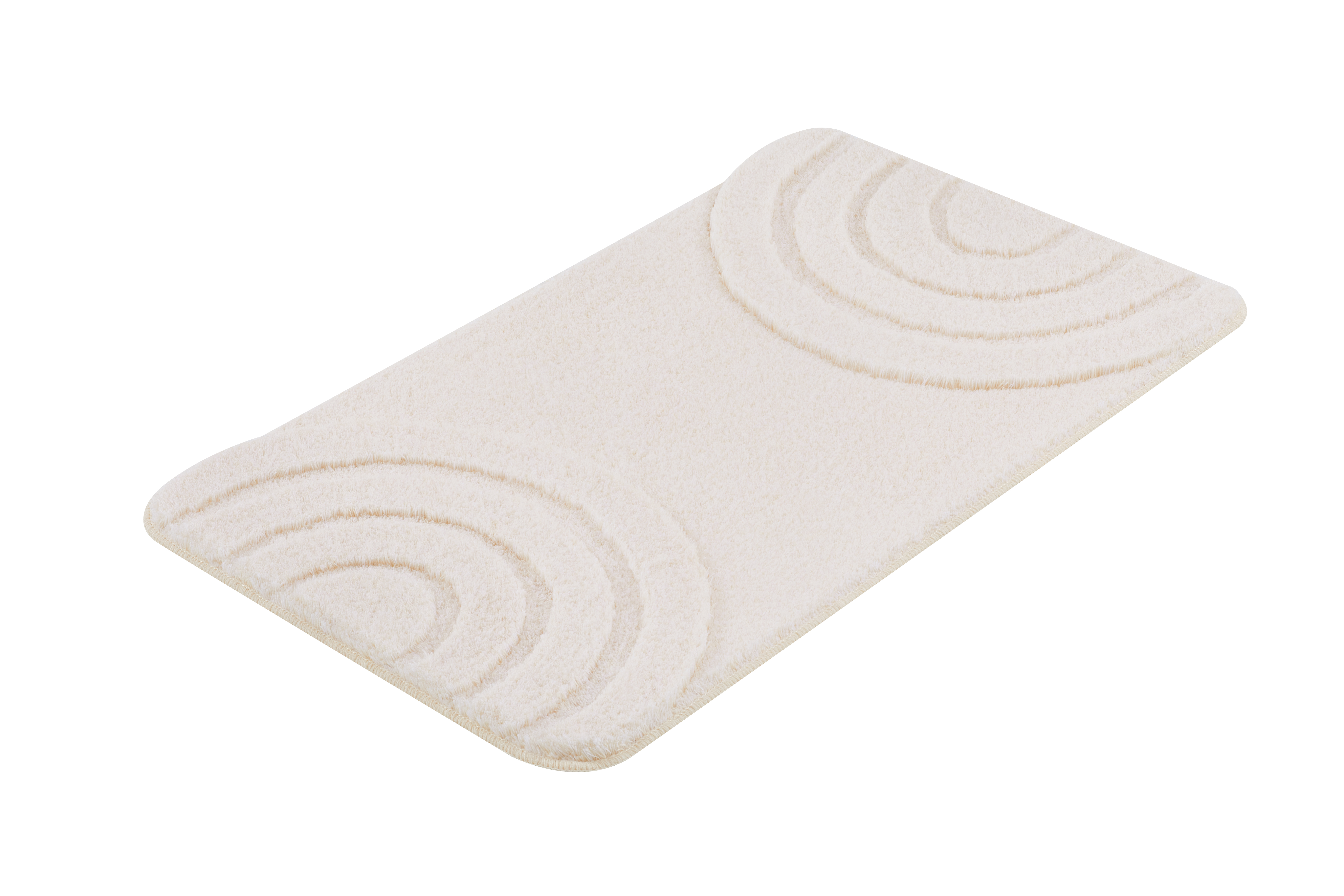 Kleine Wolke Badteppich BOW ca. 70x120cm in Farbe Sandbeige