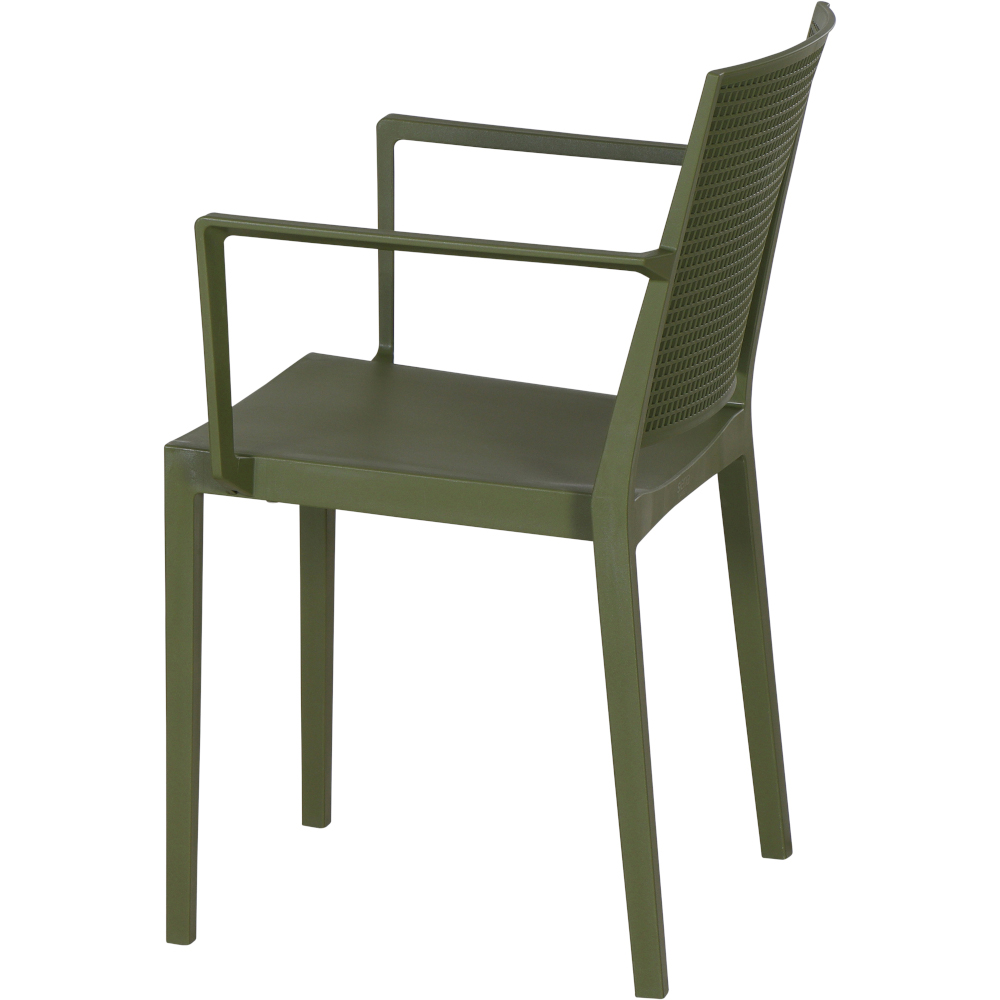 Gautzsch Stapelsessel SQUARE in Kunststoff olive