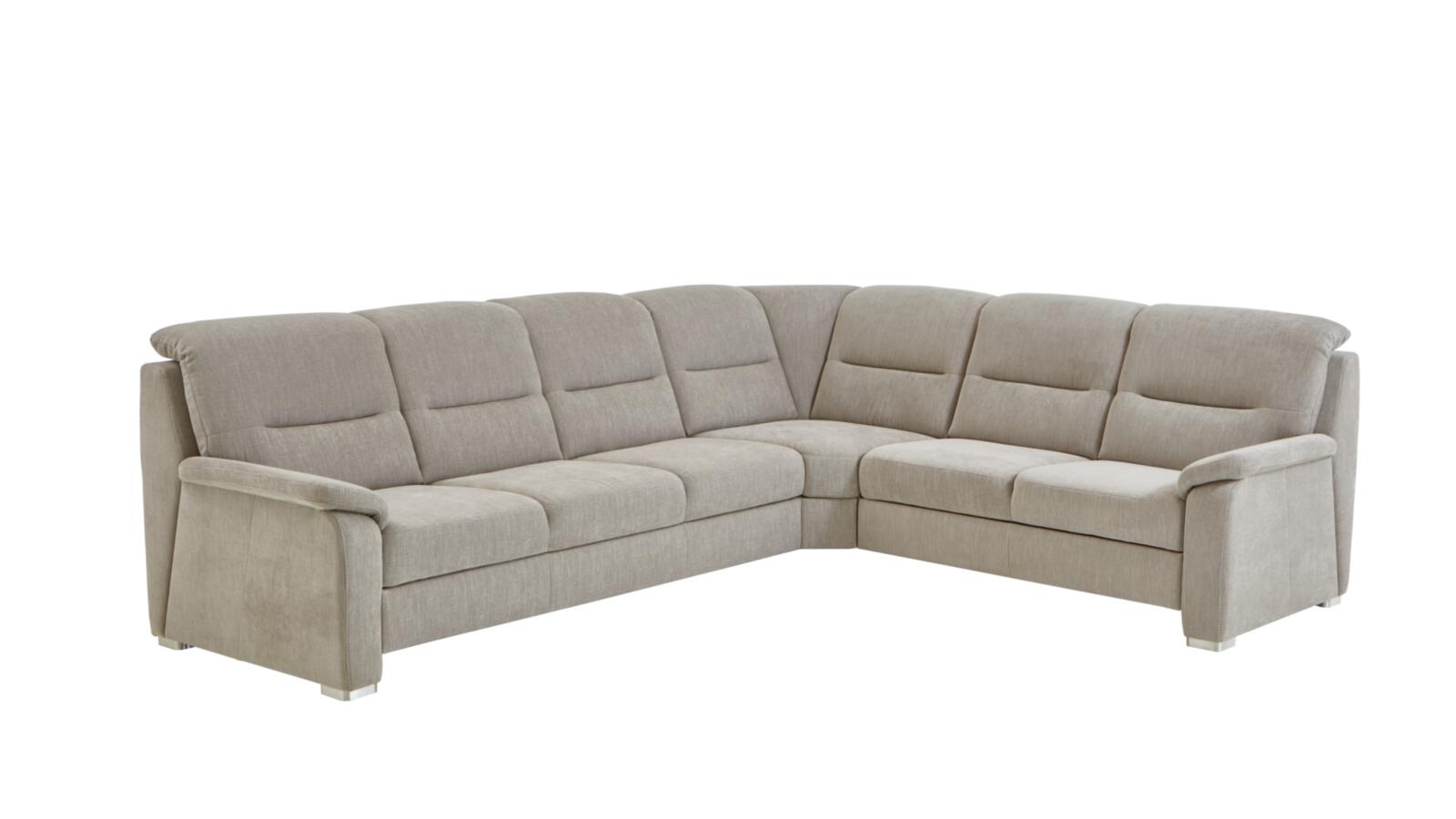 Polipol Polstergruppe MM-PP1009 ca. 303x245cm in Stoff Longlife Easy platin
