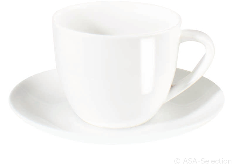 ASA Selection Cappuccinotasse mit Unterer ATABLE in Farbe weiß glänzend