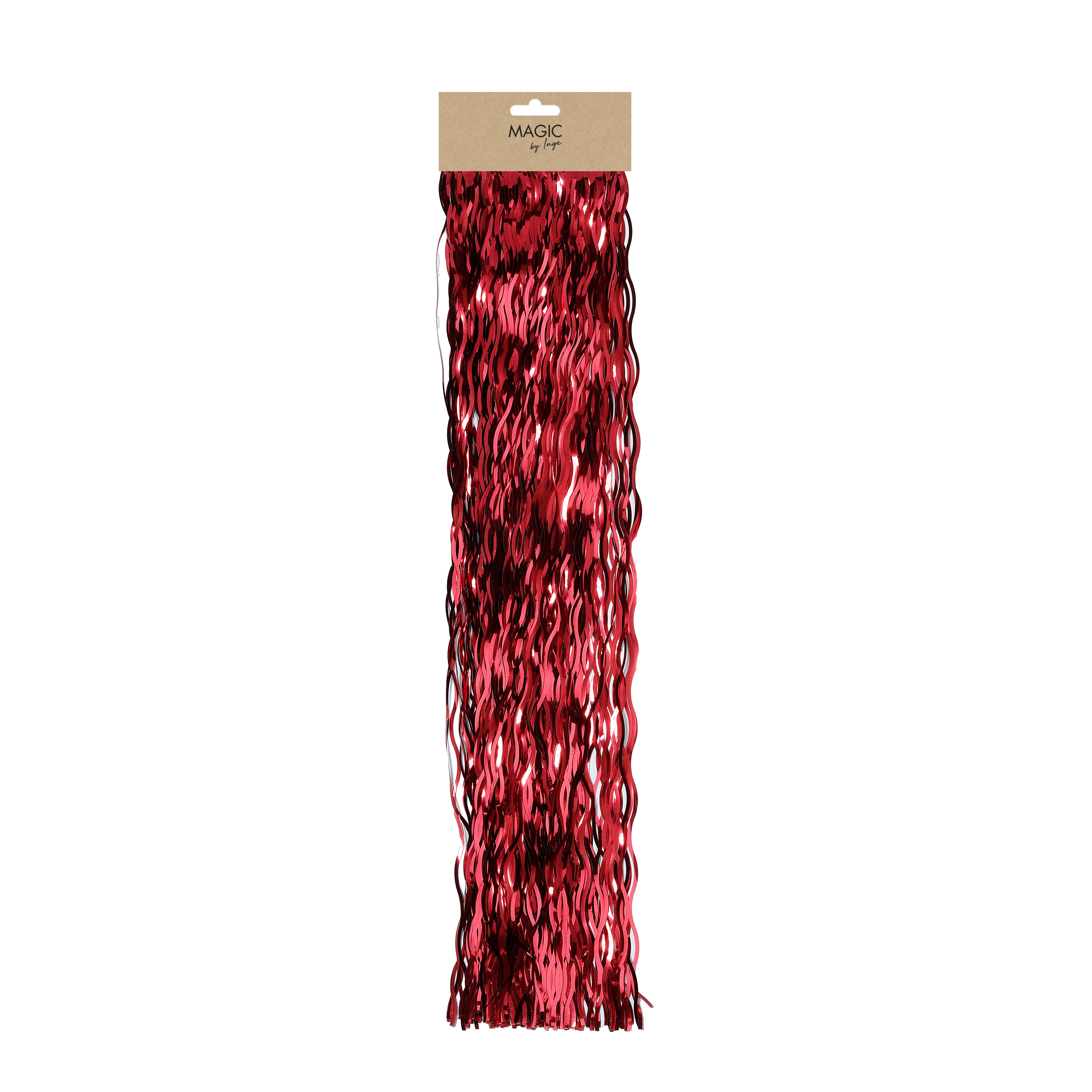 Lametta 50 cm dunkelrot in Farbe Dunkelrot (), Dekoration für Zuhause, Teppich