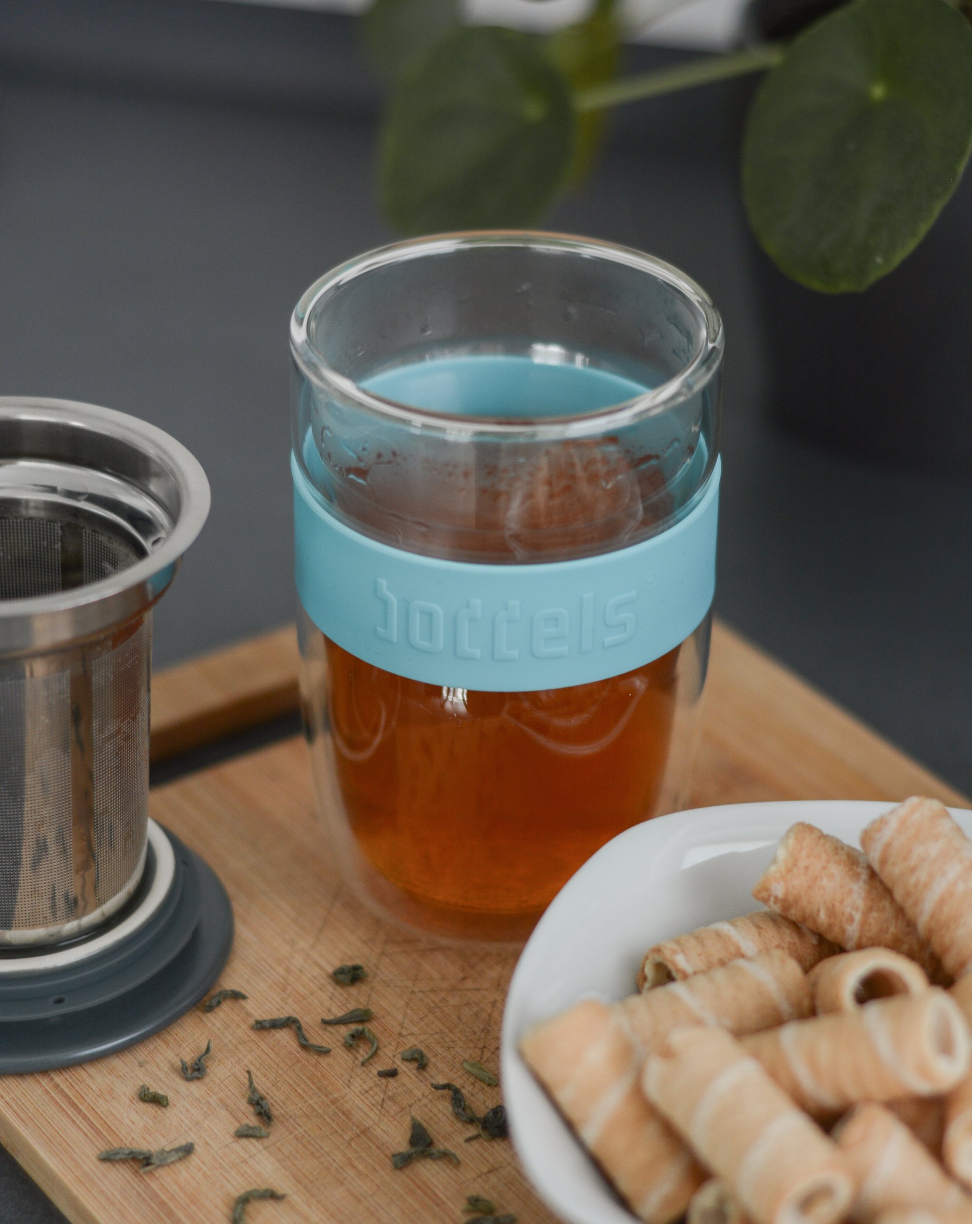 boddels Glasbecher SEEV 380ml in Türkisblau
