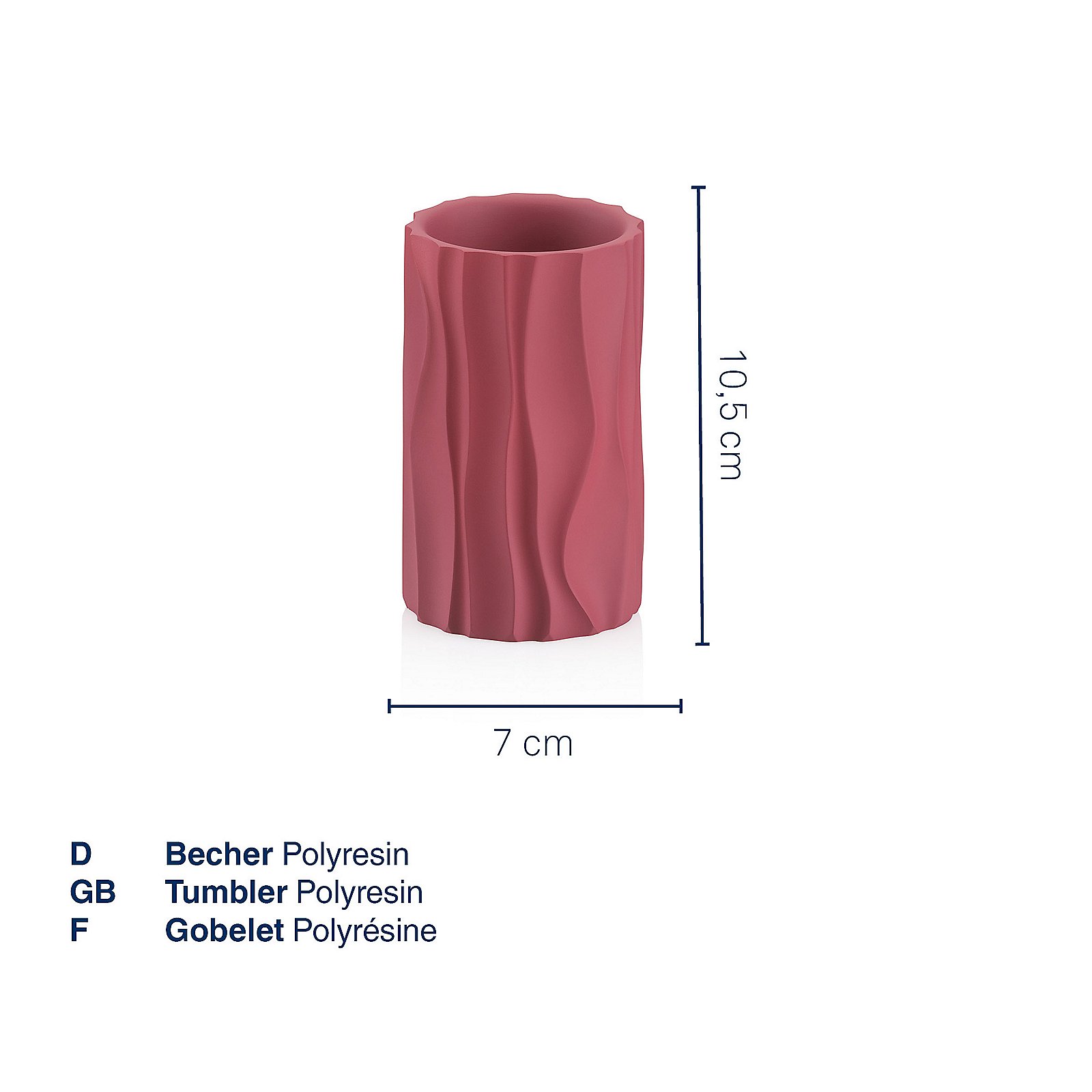 Kela Becher 7cm MERIDA in schwarz Kela Becher 7cm MERIDA in schwarz, Zylinder, Töpferei, Krug, Vase, Tasse