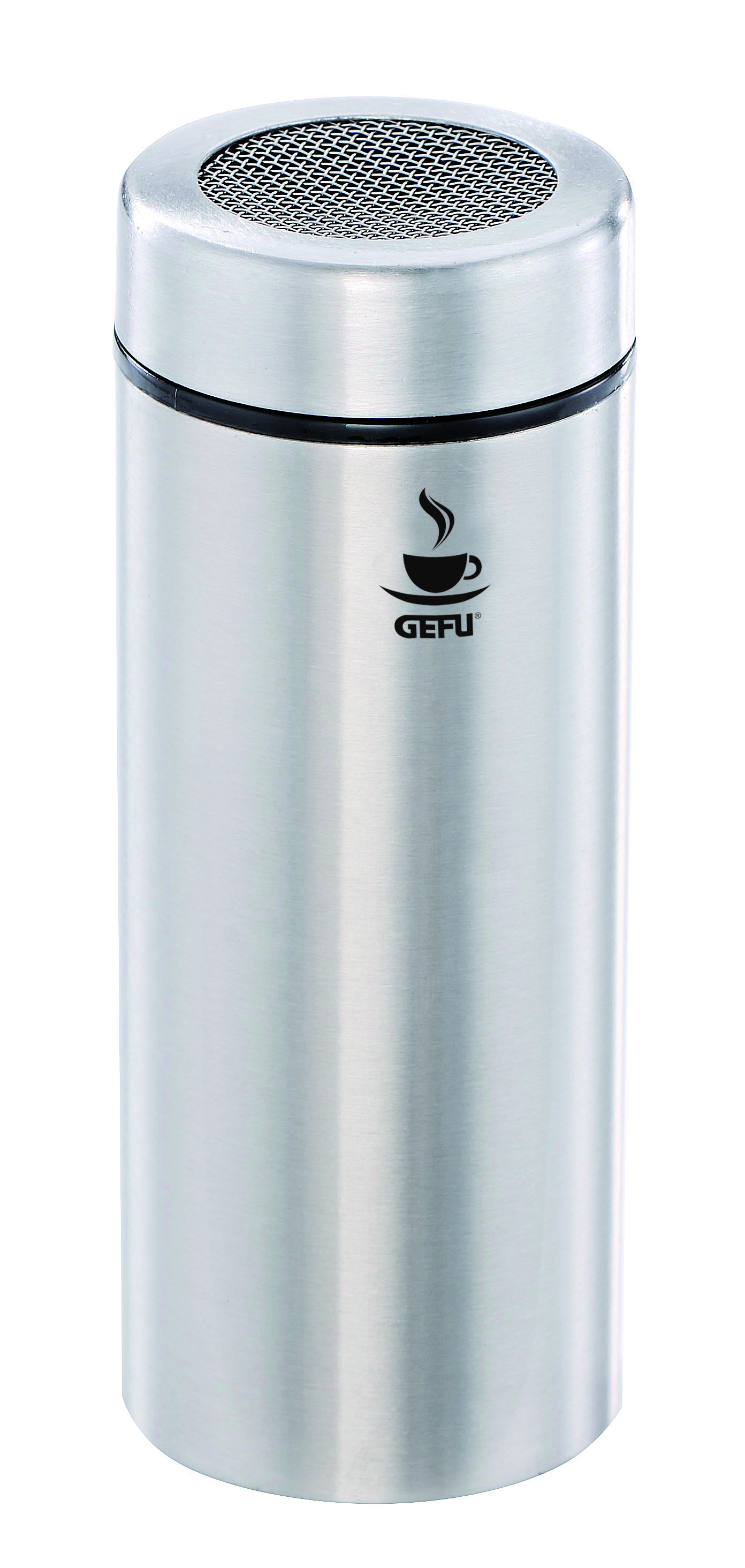 GEFU Netzstreuer FINA in Farbe schwarz/silber GEFU Netzstreuer FINA in Farbe schwarz/silber, Kaffeezubehör, Kaffeetiegel?, Stahlbehälter, Thermosta?, Mesh-Deckel?