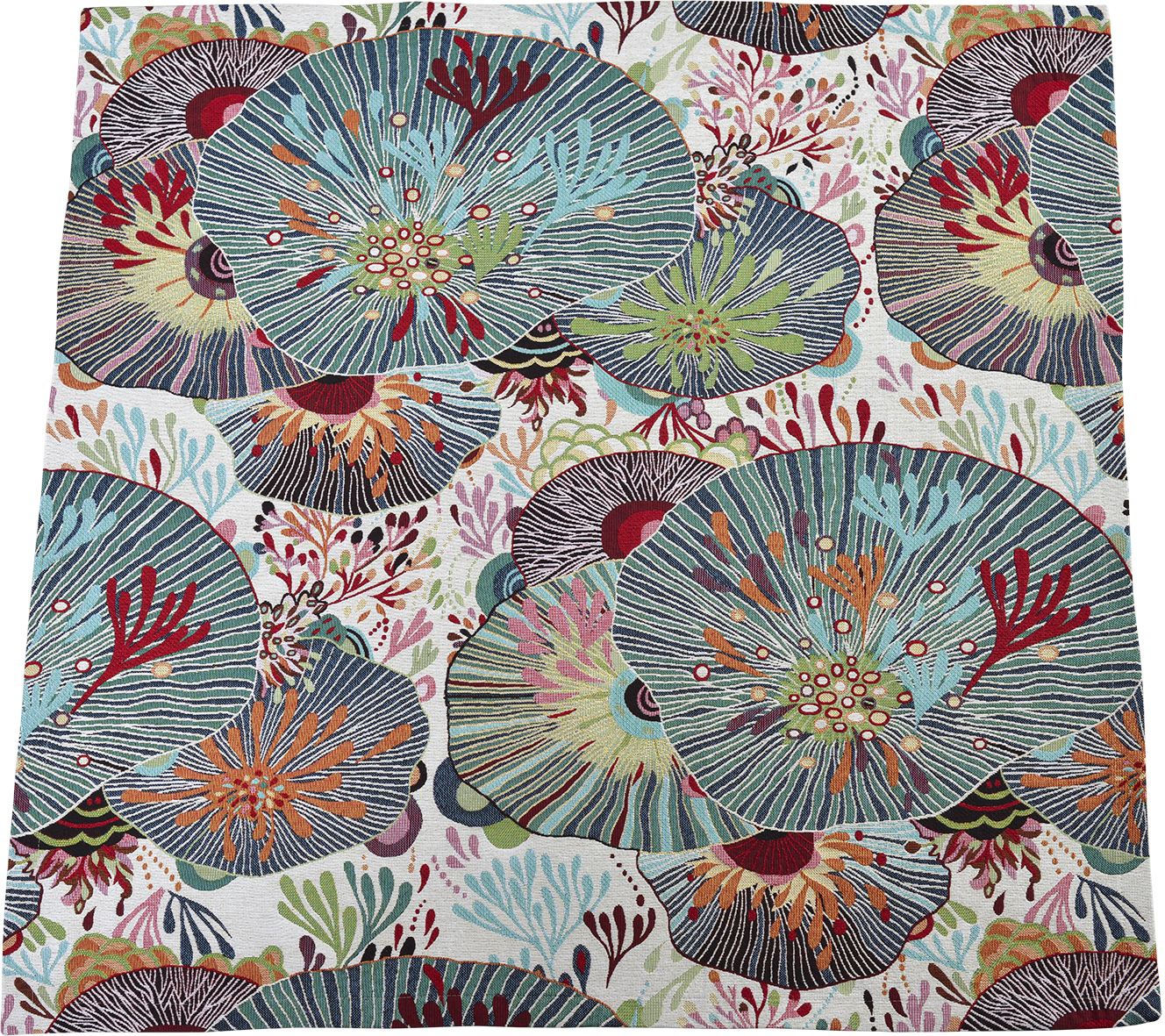 Sander Tischdecke SEA FLOWERS ca. 85x85cm in Farbe original, teppich, teppich, blumenmuster, abstraktes muster, geometrische blumen