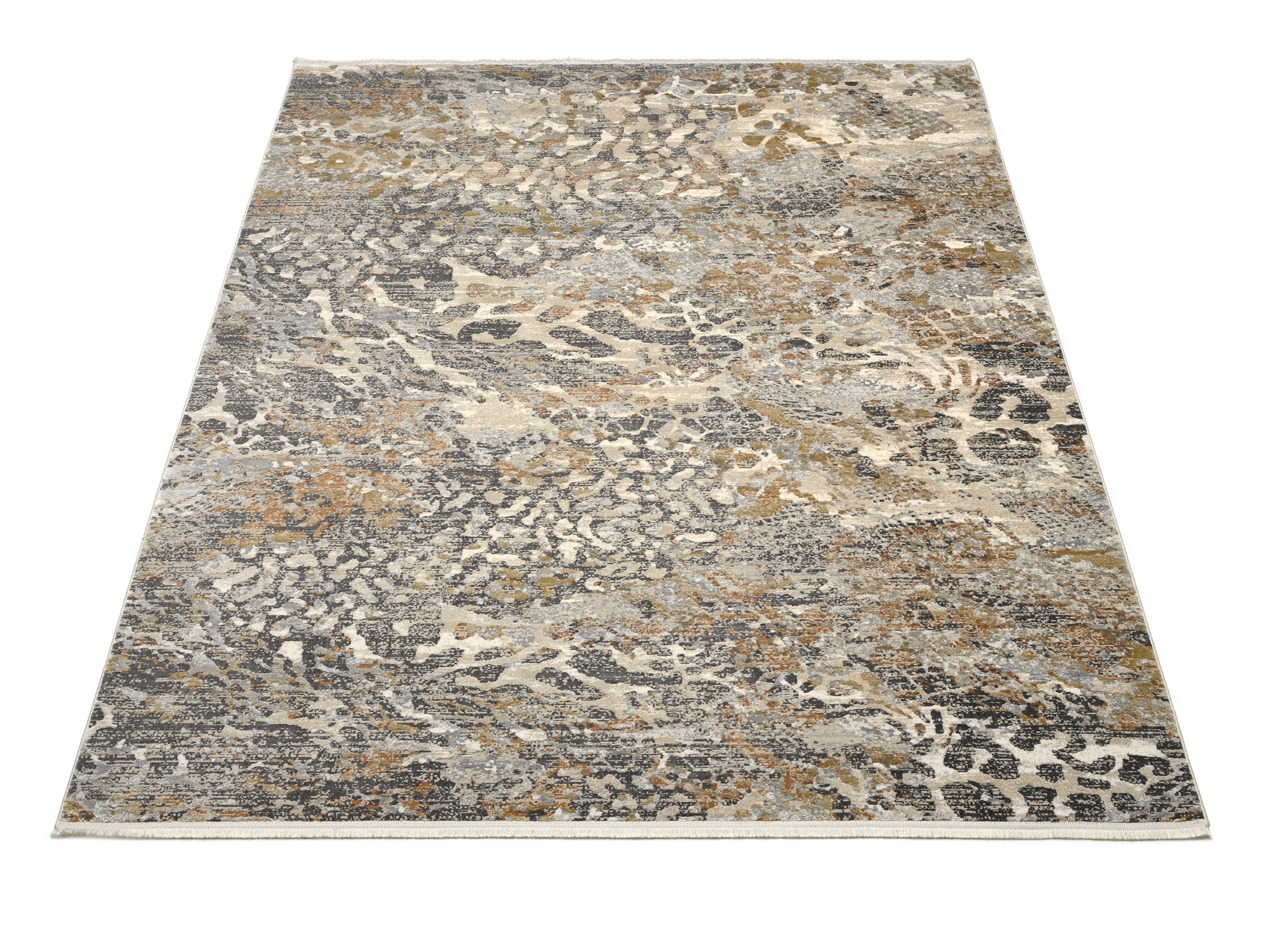 OCI Designer Teppich LAVA DELUXE ca. 160x230cm in Farbe beige-mix, Teppich, Wohnzimmerteppich, Abstraktes Muster, Neutrale Töne, Maschinengefertigt